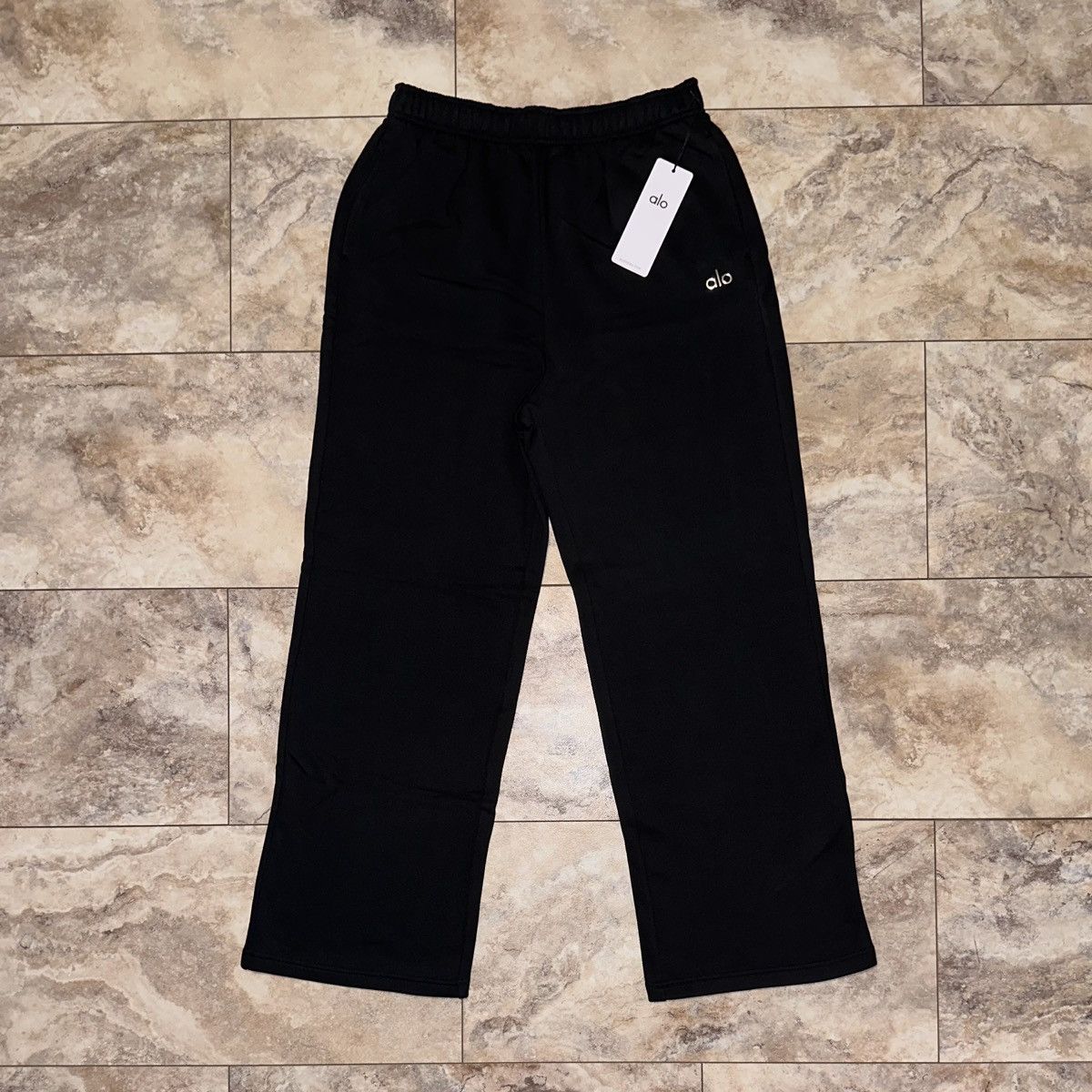 Alo Yoga Accolade Straight Leg Sweatpants Black Size XL