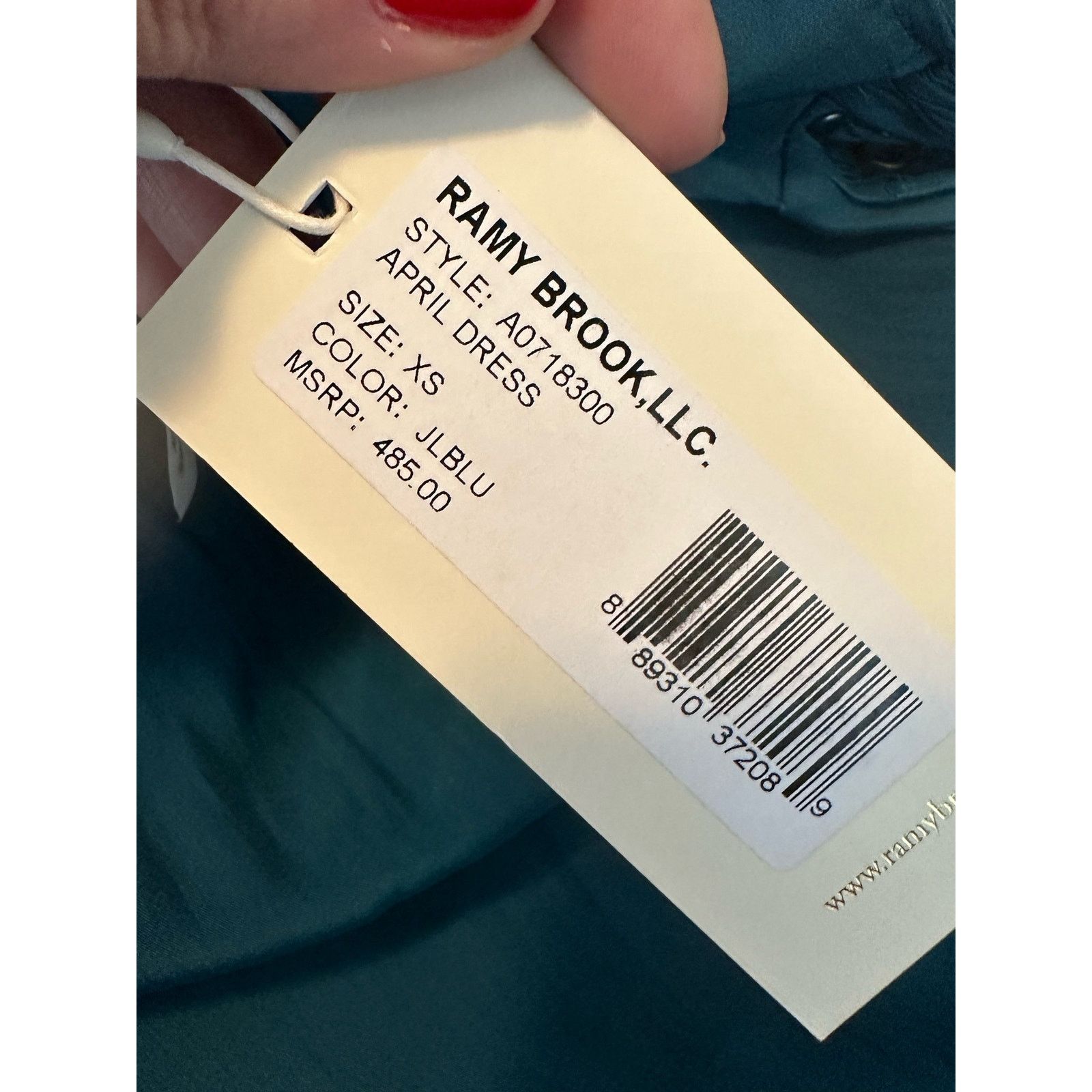 Ramy Brook Ramy Brook emerald embellished draped cocktail dress size XS Size XS / US 0-2 / IT 36-38 - 6 Thumbnail