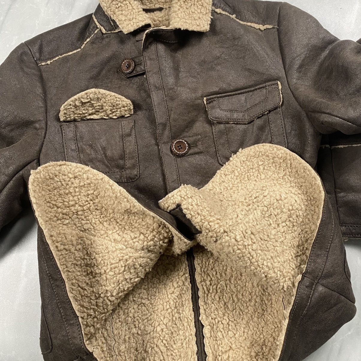 Japanese Brand Vintage Japan Shearling Like Sheepskin Jacket Size US S / EU 44-46 / 1 - 6 Thumbnail