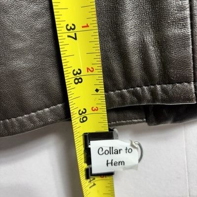 Vintage Butter Soft Brown Leather Jacket Mens Sz 56 XL Cinch Dbl Zip Size US XXL / EU 58 / 5 - 8 Thumbnail