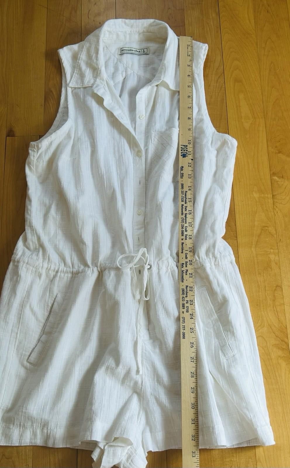 Abercrombie & Fitch Abercrombie & Fitch Romper Size L Summer Boho 100% Cotton Size 36" / US 14 / IT 50 - 8 Thumbnail