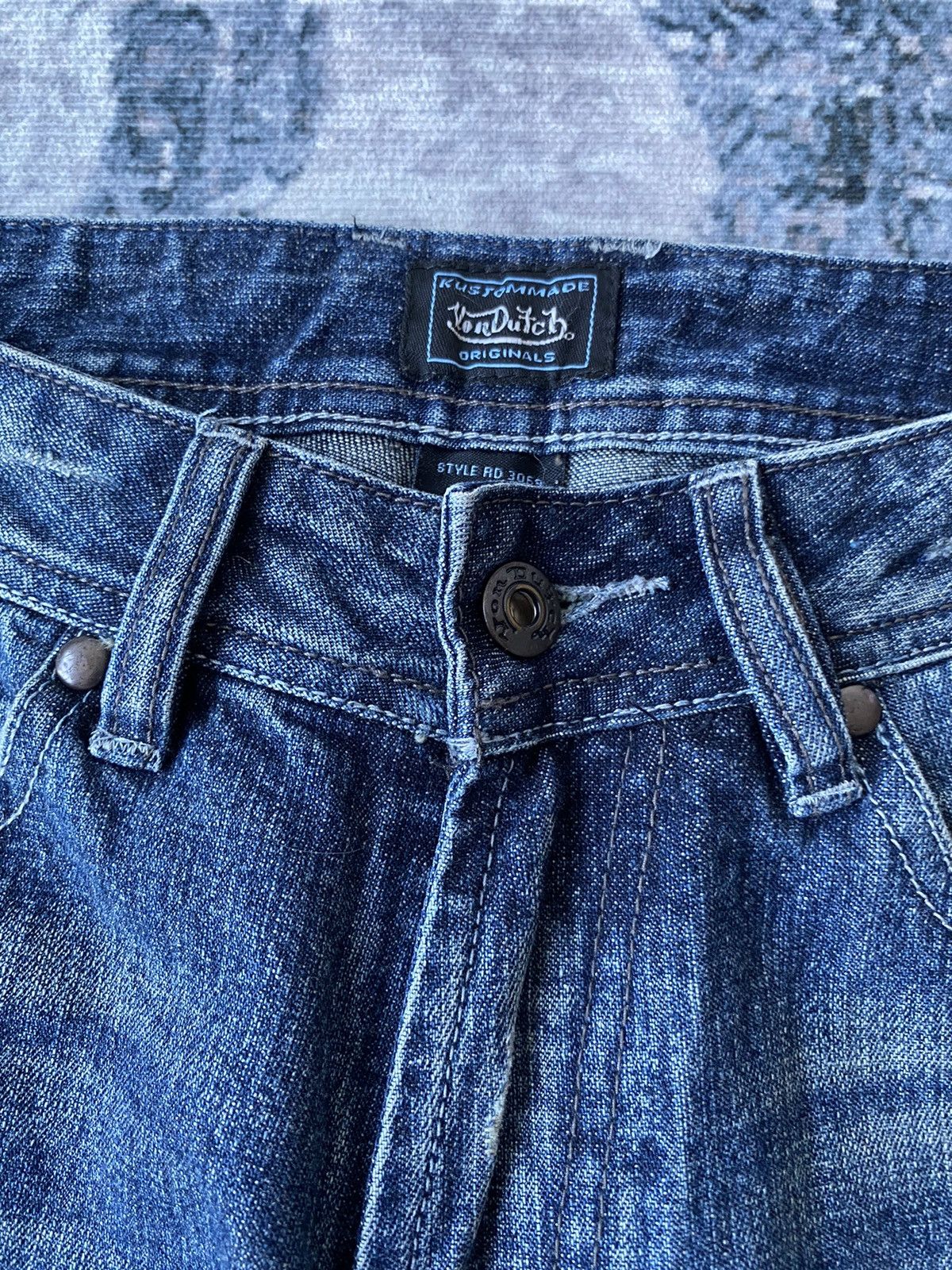 Japanese Brand × Vintage × Von Dutch Vintage Von Dutch Distressed Jeans Size US 28 / EU 44 - 12 Thumbnail