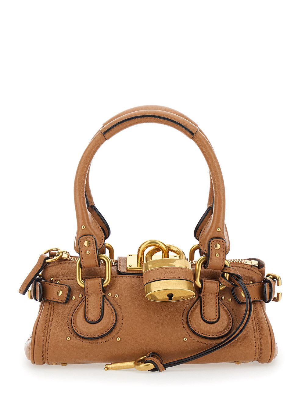 Chloe 'Paddington' Brown Handbag with Lock on the Front and Two Top Handles in Leather Woman Size ONE SIZE - 1 Thumbnail