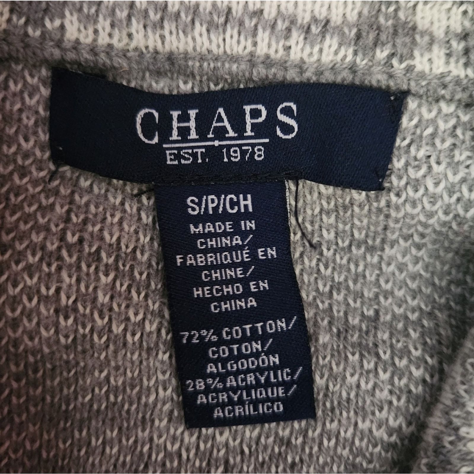 Chaps Chaps Ralph Lauren Plaid Zip Cardigan Sweater Jacket Small Size S / US 4 / IT 40 - 6 Thumbnail