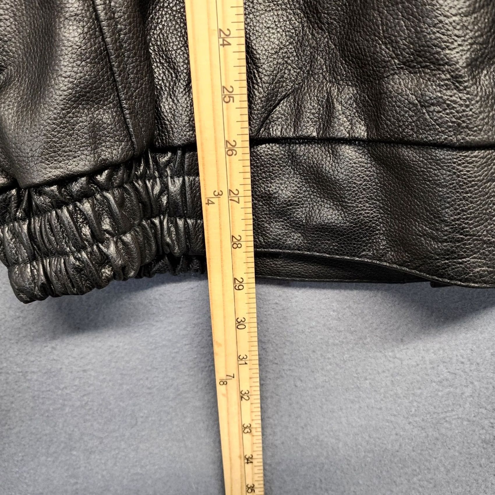 Vintage Ultra One Platinum Leather Coat Jacket XL Black Bomber Biker Moto TA Petro NEW Size US XL / EU 56 / 4 - 5 Thumbnail