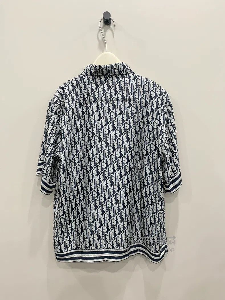 Dior Dior Silk full-print short-sleeved shirt black and white Size US XXS / EU 40 - 2 Thumbnail