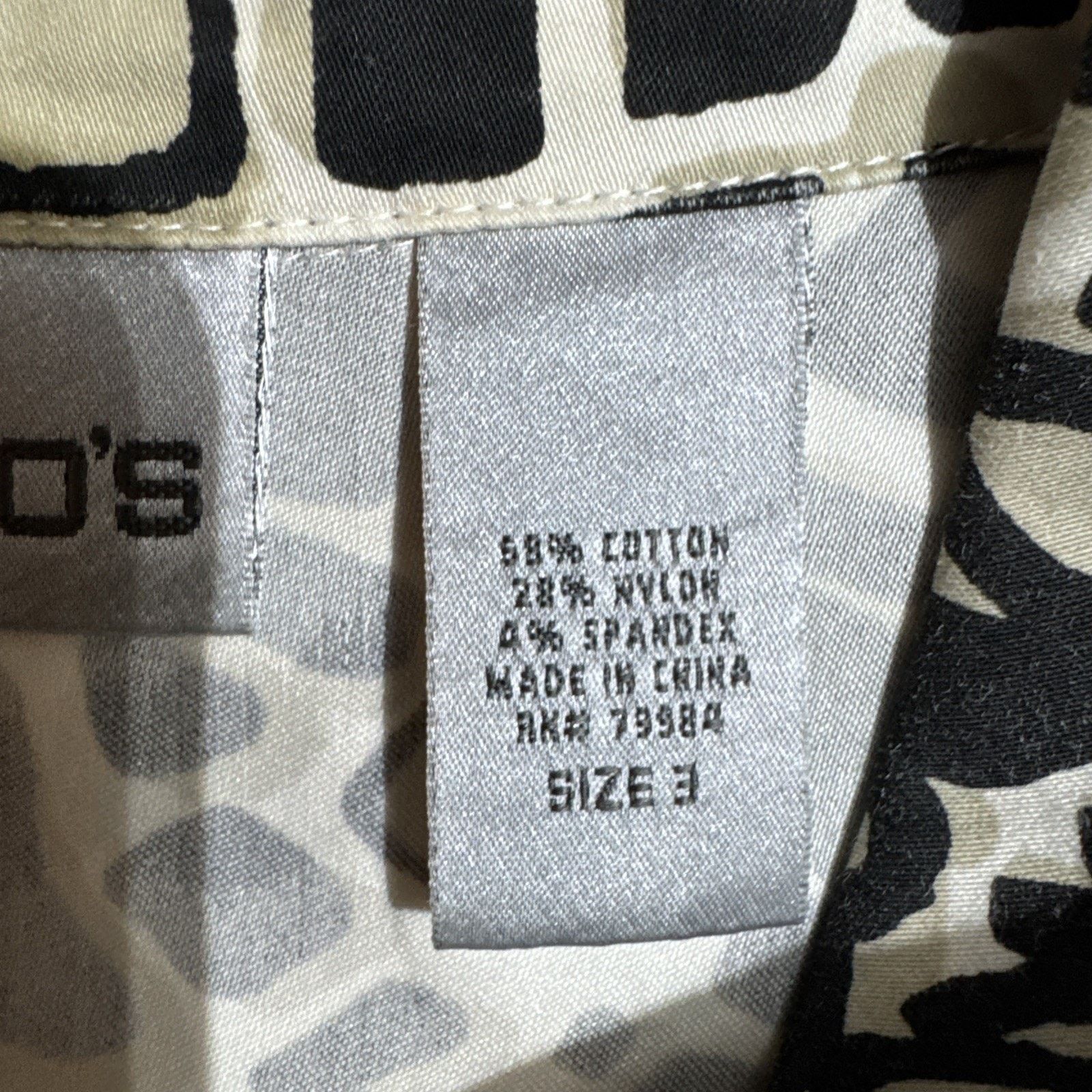 Chicos Chicos Blouse Womens 3 US XL Mob Wife Animal Print Retro Y2K Size XL / US 12-14 / IT 48-50 - 6 Thumbnail