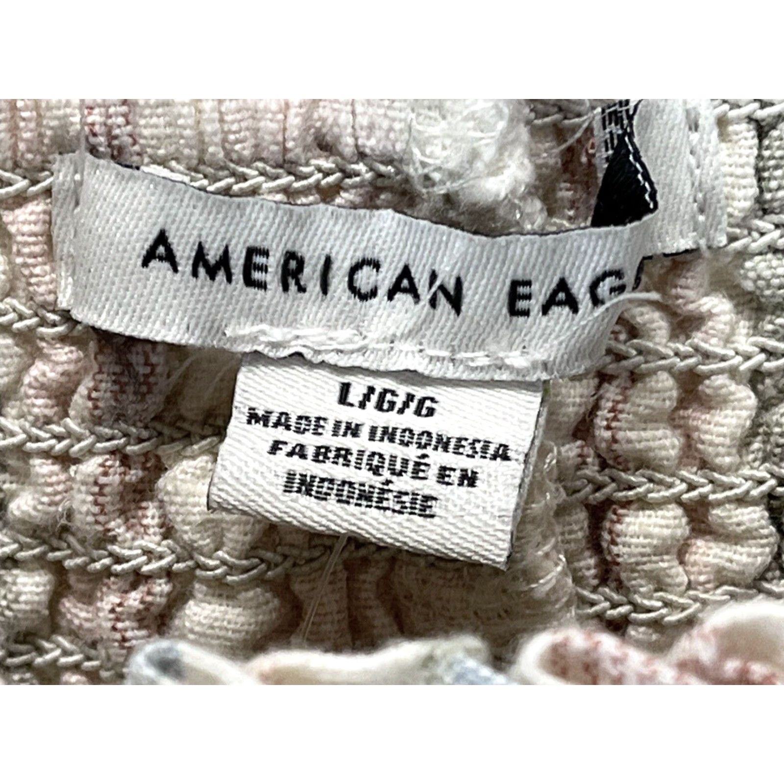 American Eagle Outfitters American Eagle Womens Tank Top L Linen Cotton Blend Striped Cami Summer Casual Beach Bohemian Size L / US 10 / IT 46 - 4 Thumbnail
