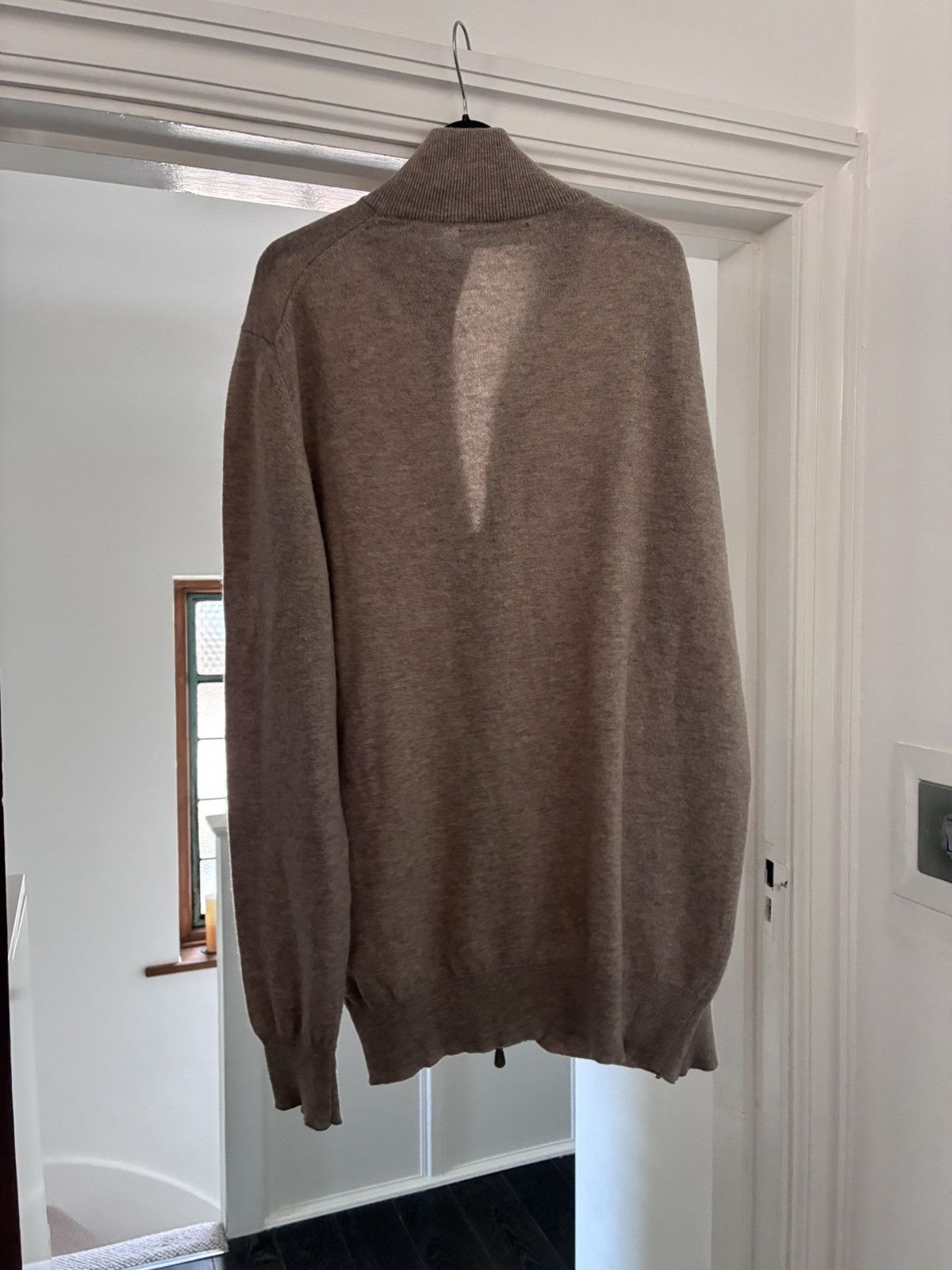 Brunello Cucinelli Brunello Cucinelli cashmere cardigan oatmeal size large/54 Size US L / EU 52-54 / 3 - 7 Thumbnail
