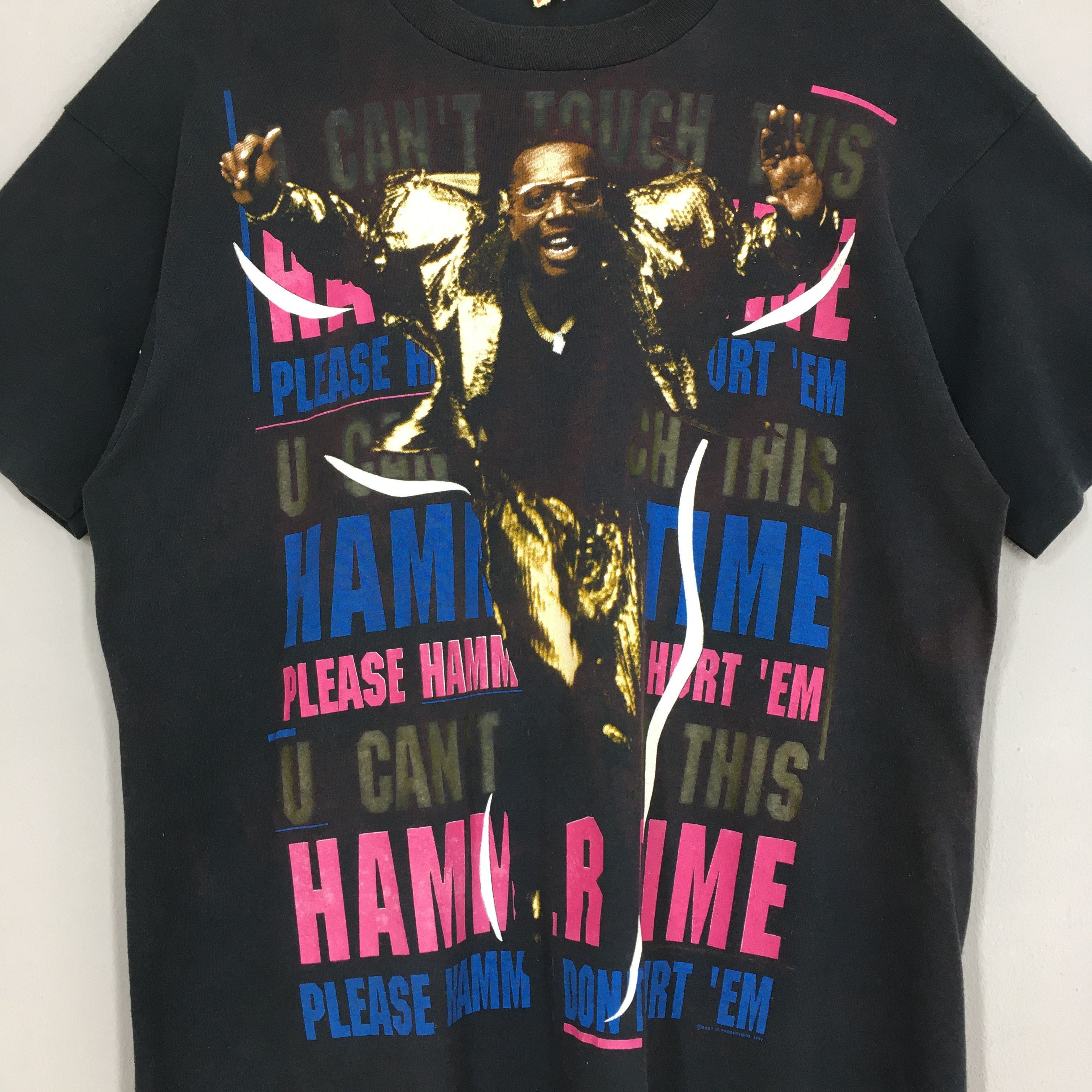 Rap Tees × Vintage Vintage 90's Mc Hammer Rap Hip Hop T-Shirt XLarge Size US XL / EU 56 / 4 - 2 Thumbnail