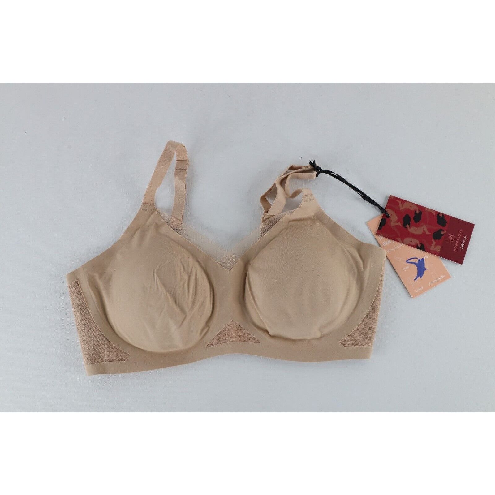 Vintage New Honeylove Shapewear Liftwear Crossover Bra Beige Size ONE SIZE - 1 Thumbnail