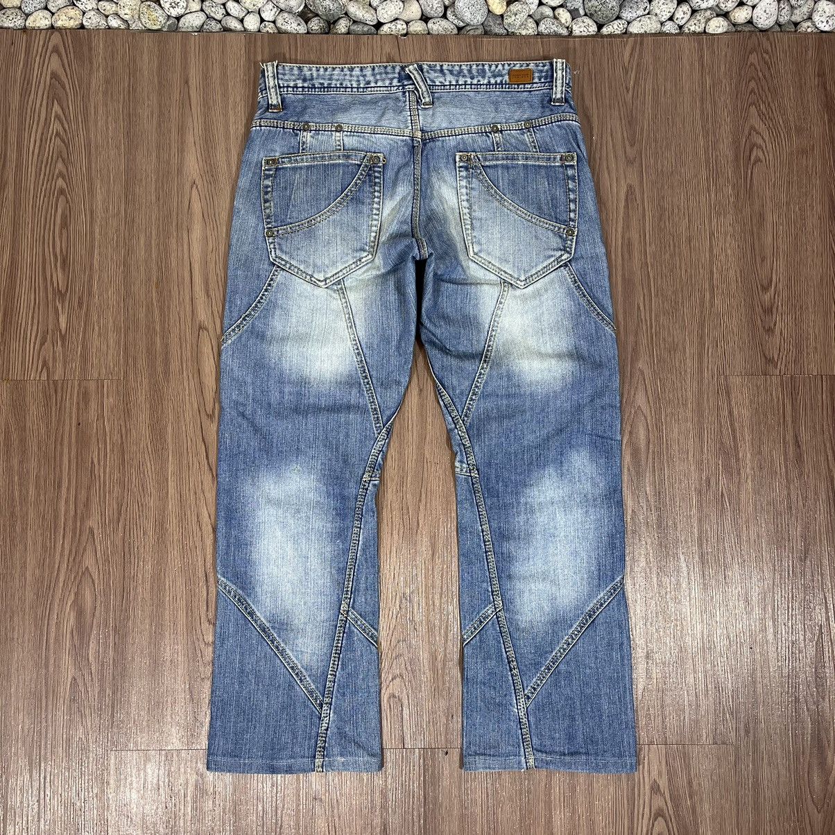 Japanese Brand × Nicole Club Nicole Club For Men Patchwork Jeans Size US 33 - 2 Thumbnail
