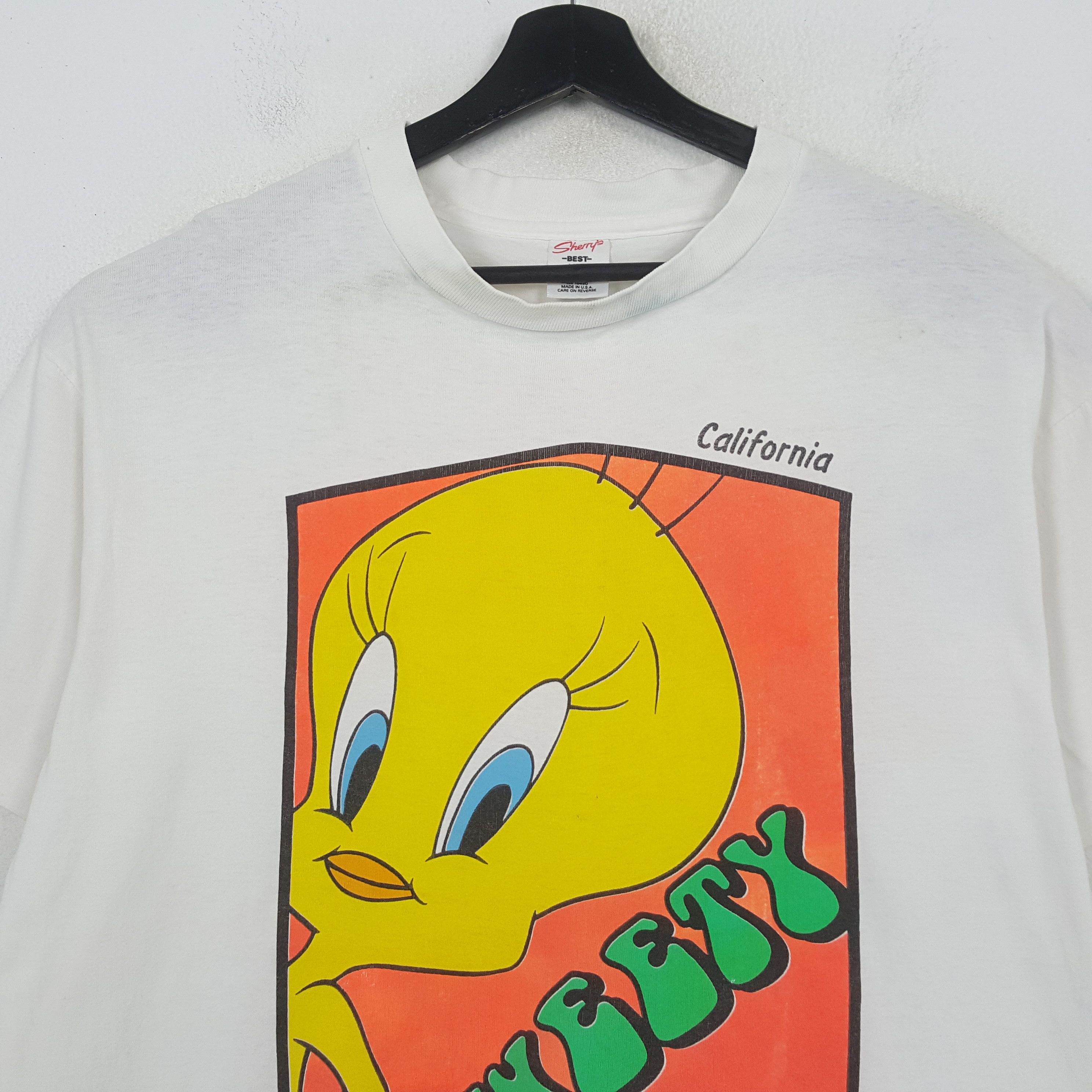 Vintage Tweety California Cartoon Vintage Tshirt RR25 Size US L / EU 52-54 / 3 - 2 Thumbnail