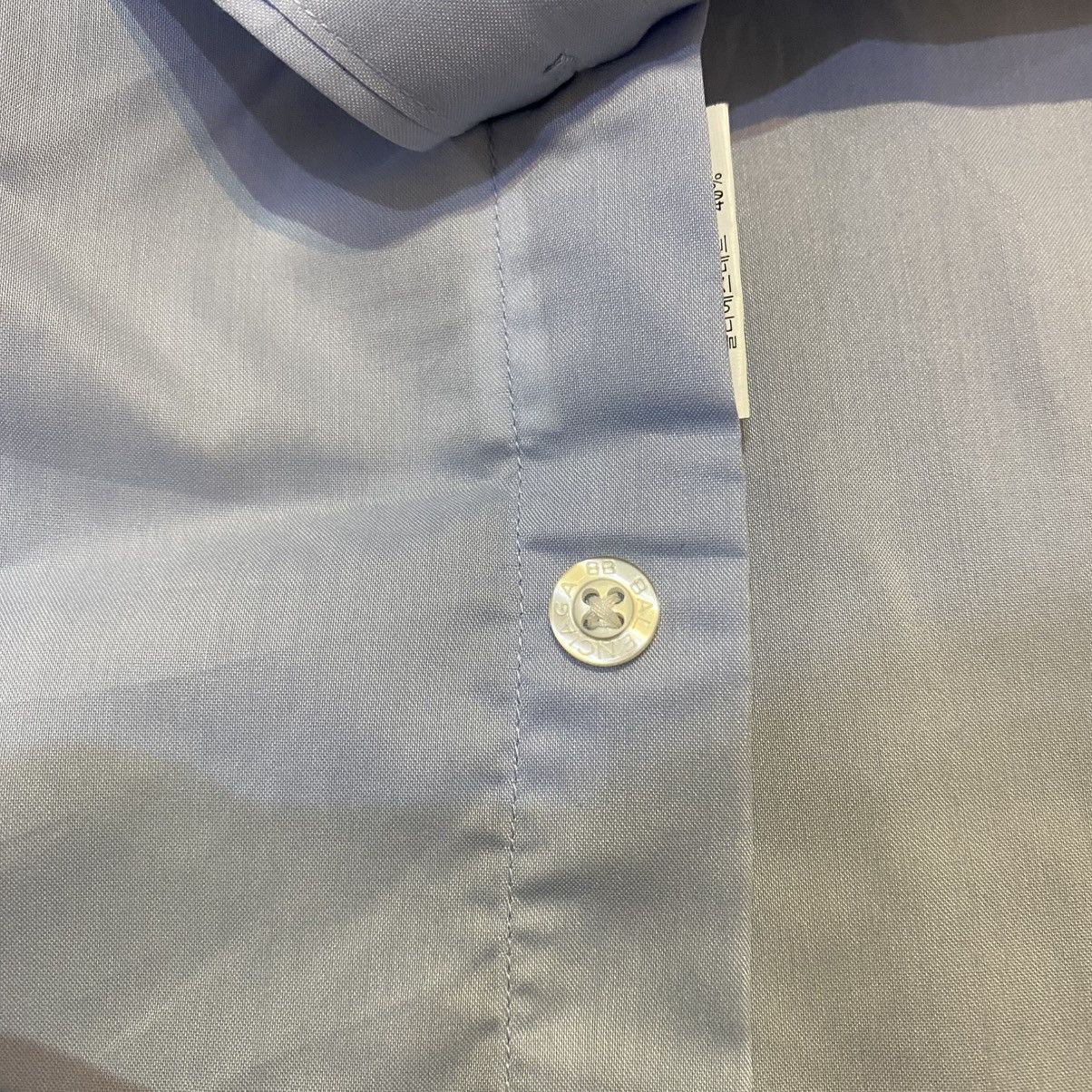 Balenciaga 90s Vintage Balenciaga Blue Button Up Shirt Size US L / EU 52-54 / 3 - 10 Thumbnail