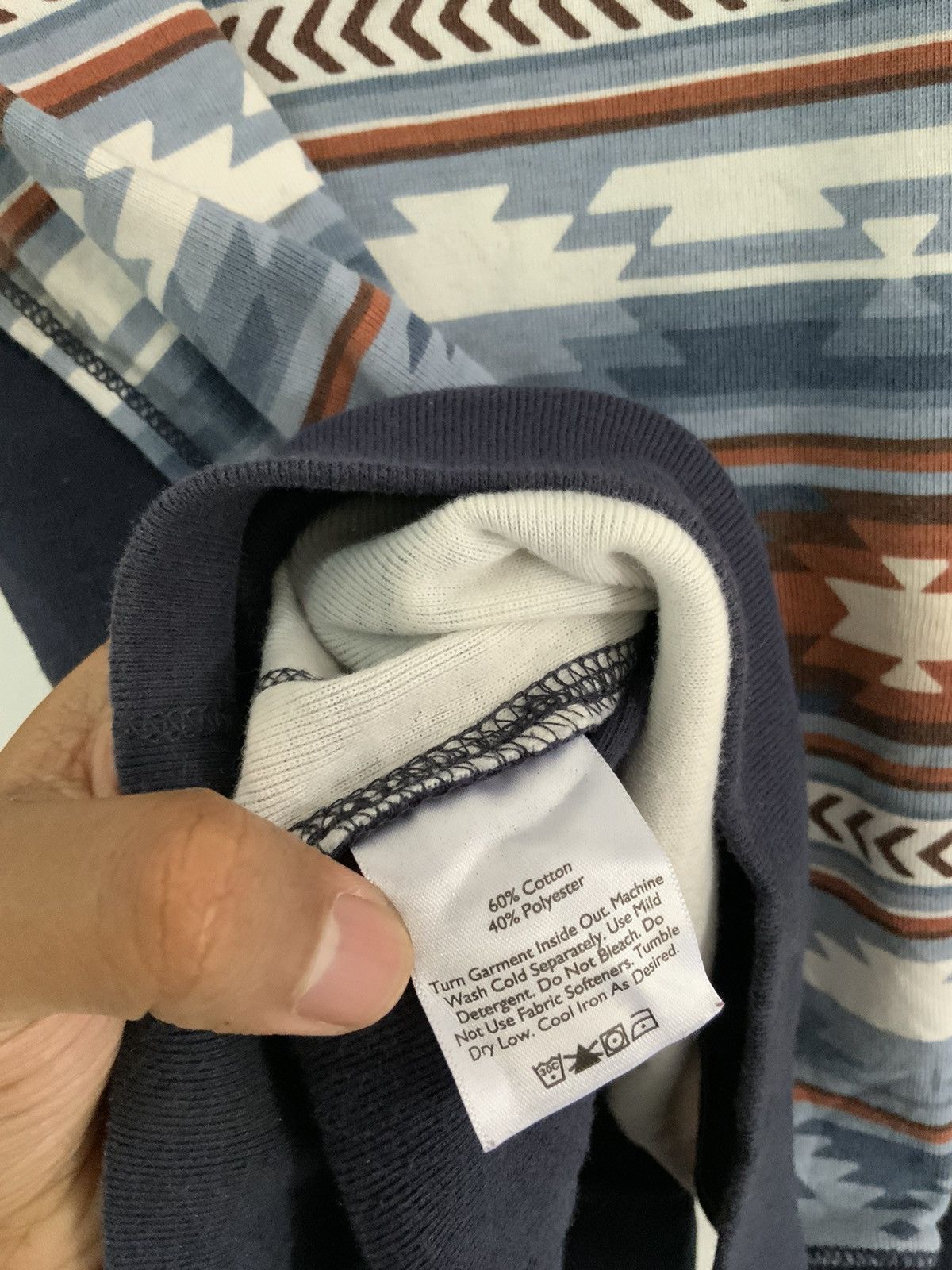 Eddie Bauer Eddie Bauer Navajo Indigo Sweatshirt Size US L / EU 52-54 / 3 - 7 Thumbnail