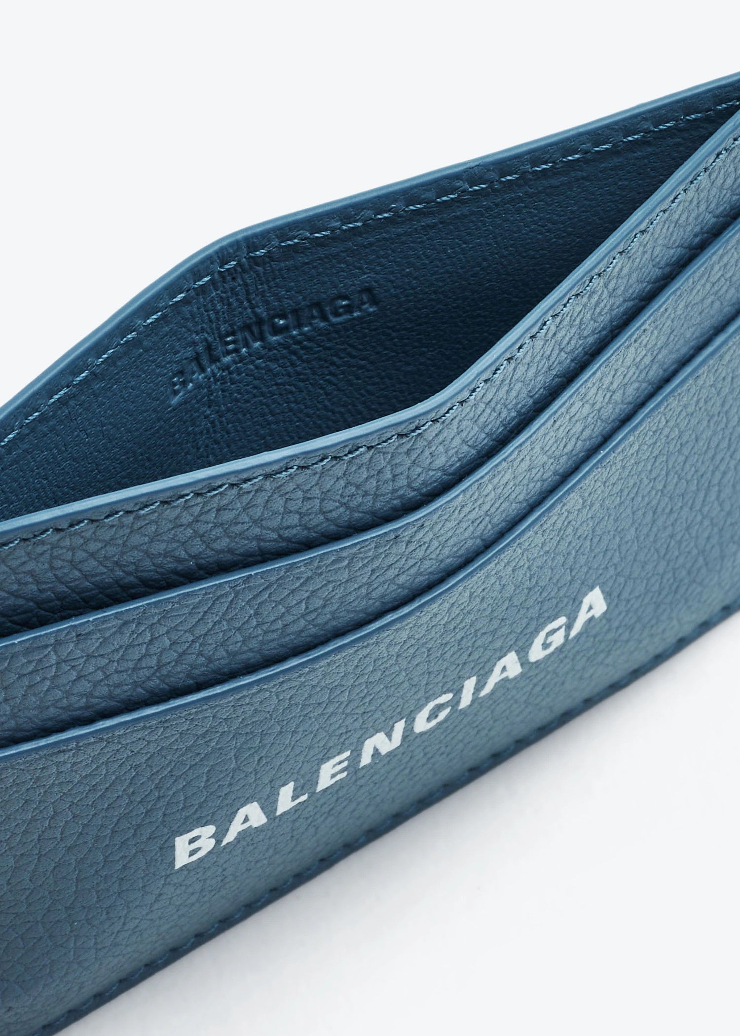 Balenciaga o1tr1nto0326 Size: OS / Cash Card Holder in Blue Size ONE SIZE - 4 Thumbnail