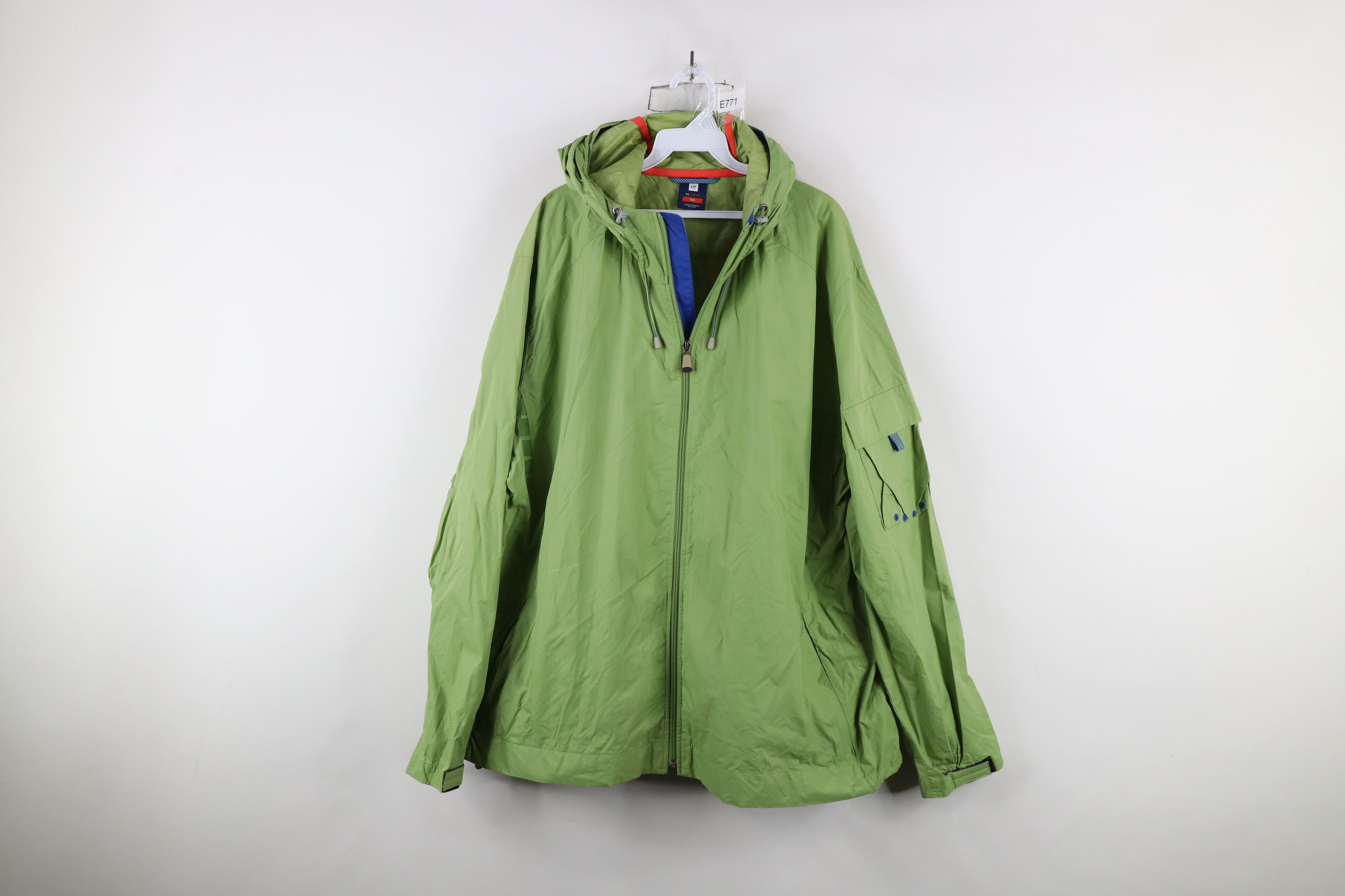 Gap × Vintage Vintage Y2K 2004 Gap Spell Reflective Packable Hooded Jacket Size US XXL / EU 58 / 5 - 1 Thumbnail