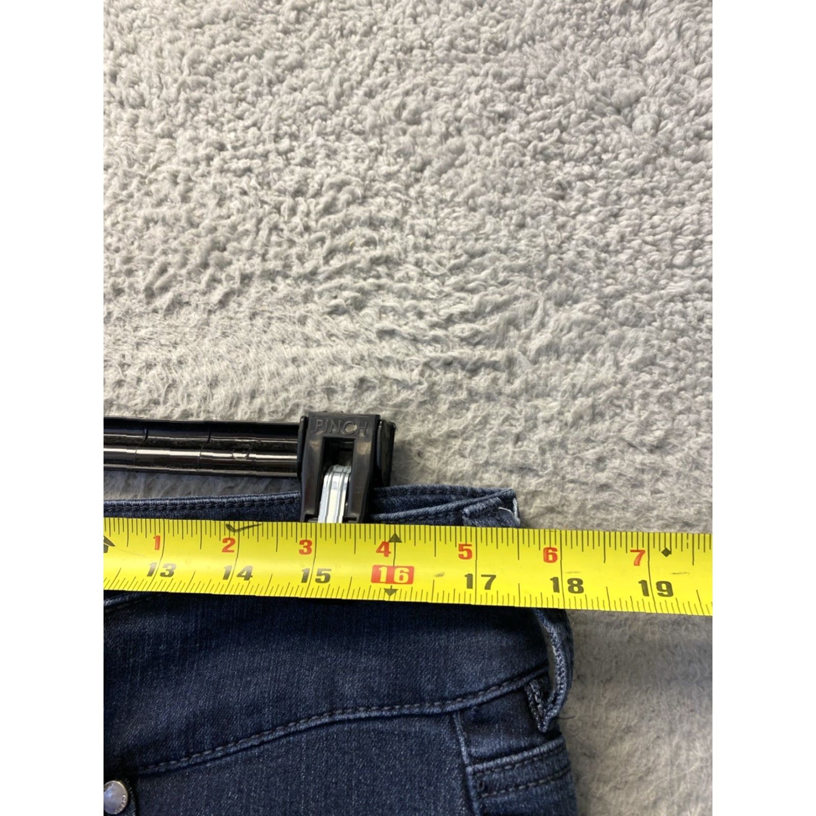 Torrid Torrid Bombshell Jeans Skinny High Waist Button Fly Pockets 14T Blue Denim Women's Plus Size 14T 30" Inseam Size 36" / US 14 / IT 50 - 7 Thumbnail