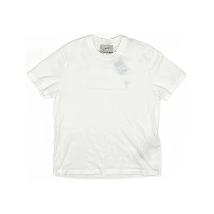 AMI AMIPARIS Plain White Short Sleeve T-Shirt -2507 Size US S / EU 44-46 / 1 - 2 Thumbnail