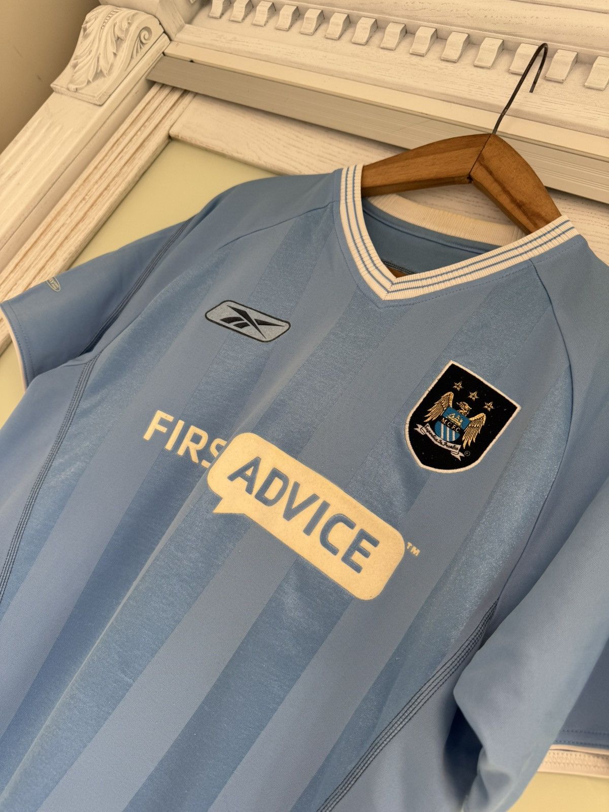 Reebok Vintage Manchester City 2003-2004 Home Soccer Jersey Shirt Size US M / EU 48-50 / 2 - 6 Thumbnail