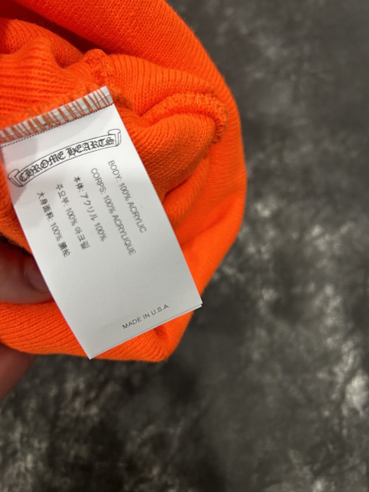 Chrome Hearts Chrome Hearts Orange CH Beanie Size ONE SIZE - 3 Thumbnail