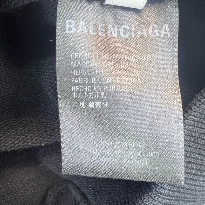 Balenciaga Balenciaga Navy blue black label wave coke letter logo hoo Size US L / EU 52-54 / 3 - 5 Thumbnail