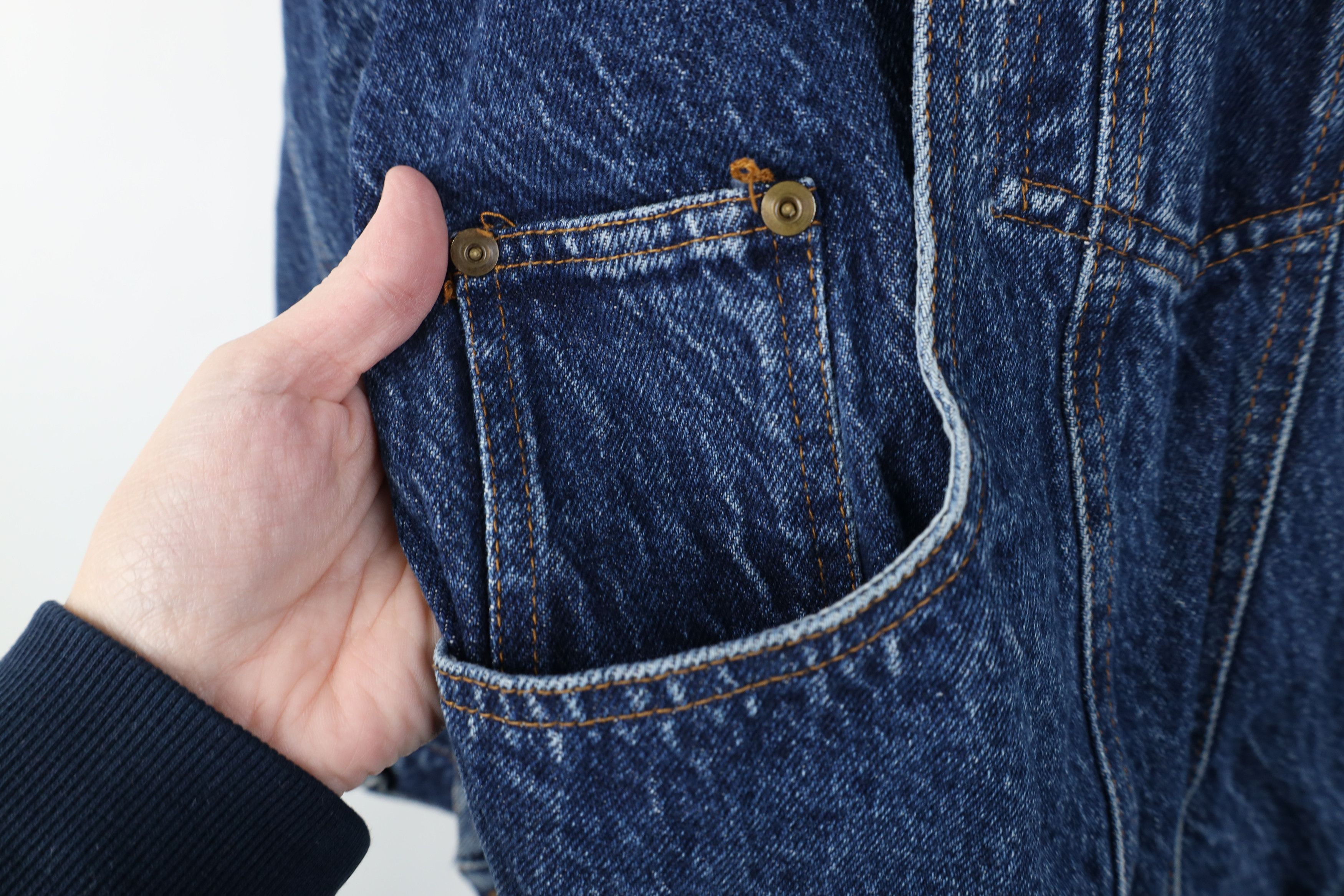 Vintage Vintage 90s Streetwear Denim Jean Trucker Jacket Blue Cotton Size XL / US 12-14 / IT 48-50 - 5 Thumbnail