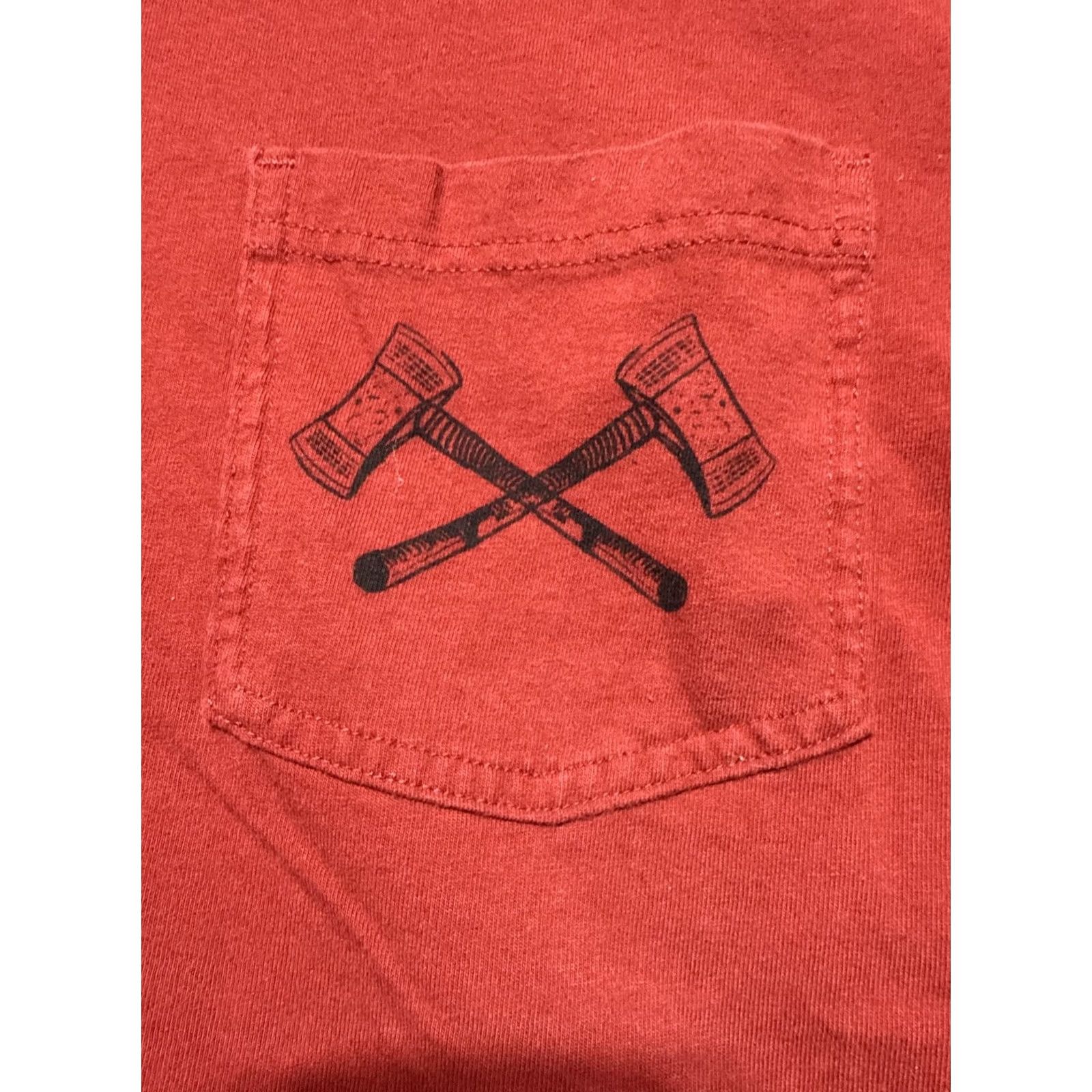 Duluth Trading Company Duluth Trading Longtail Long Sleeve Pocket Graphic Solid T-Shirt Red Men's M Size US M / EU 48-50 / 2 - 2 Thumbnail