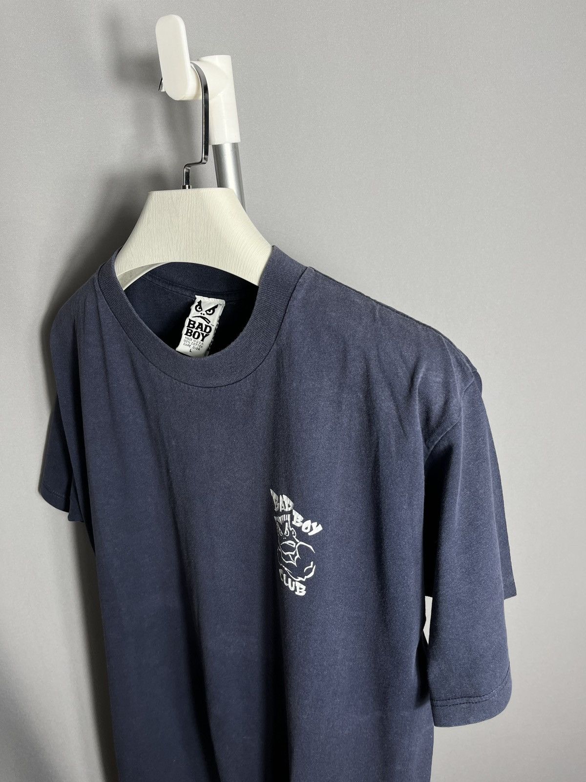Band Tees bad boy 90s shirt vintage print mens blue skateboard LARGE Size US L / EU 52-54 / 3 - 4 Thumbnail