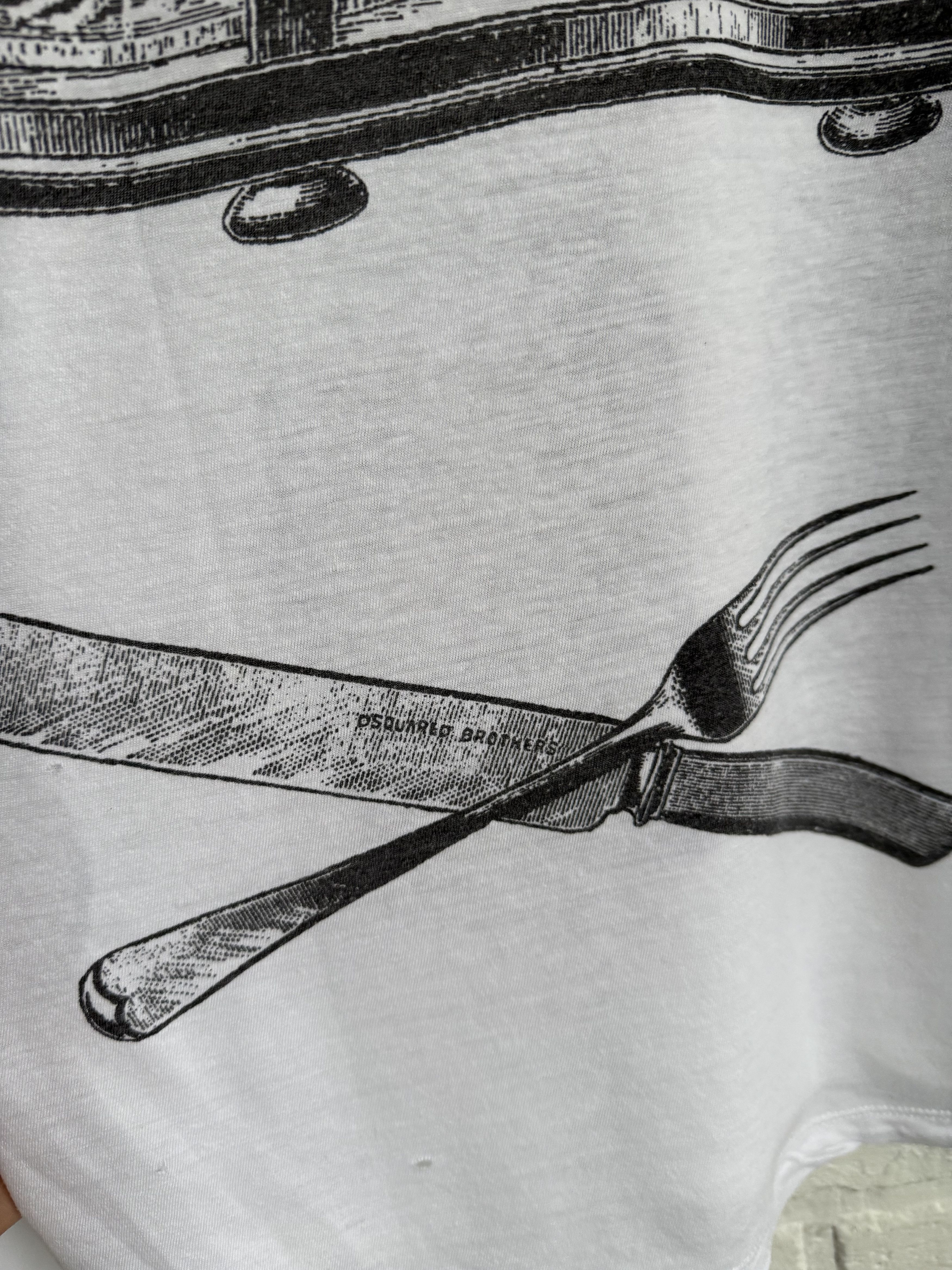 Dsquared2 ARCHIVE DSQUARED2 Art House Italian Cuisine tee Size US S / EU 44-46 / 1 - 8 Thumbnail