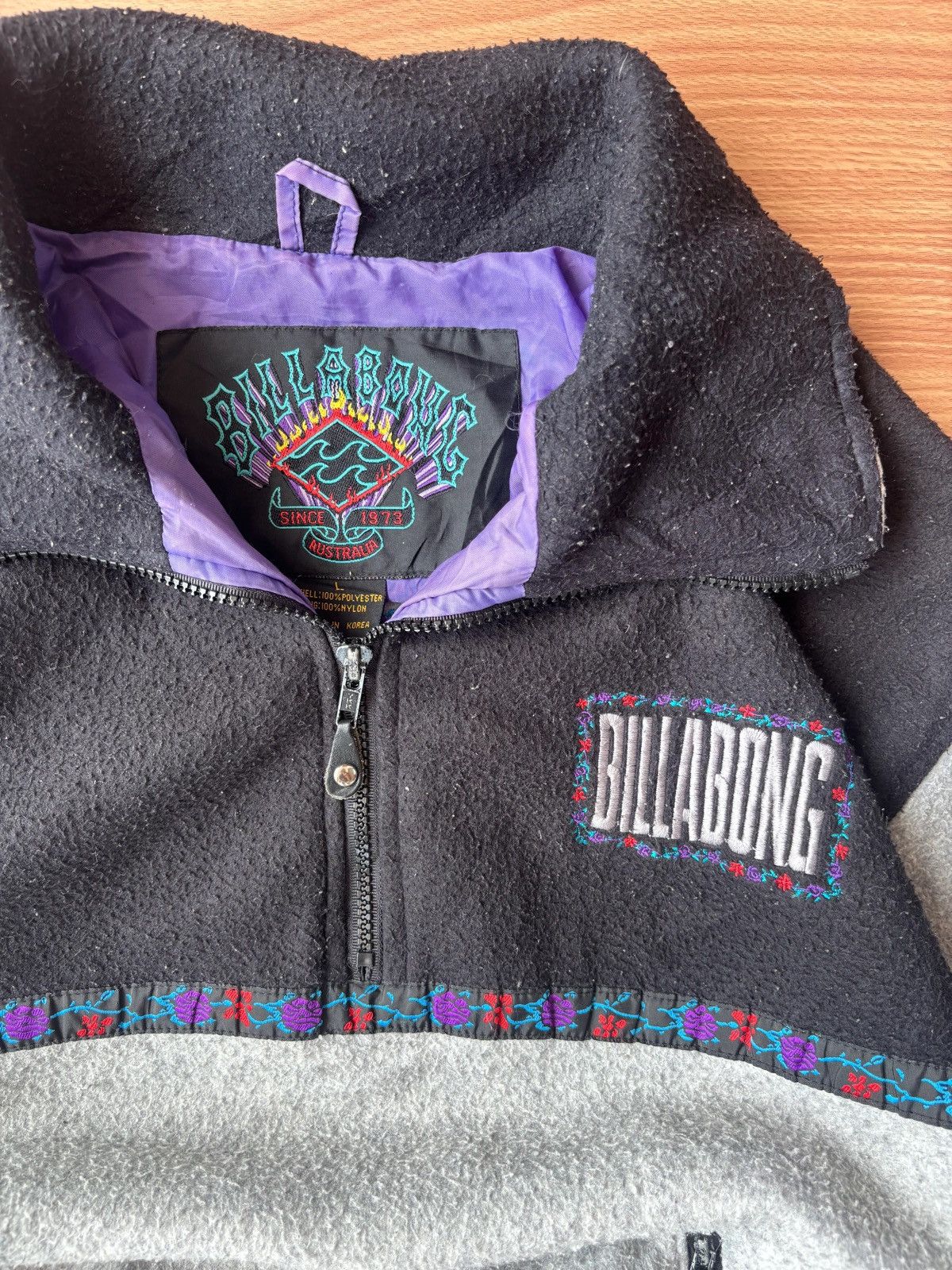 Billabong Vintage Billabong pullover Size US L / EU 52-54 / 3 - 3 Thumbnail