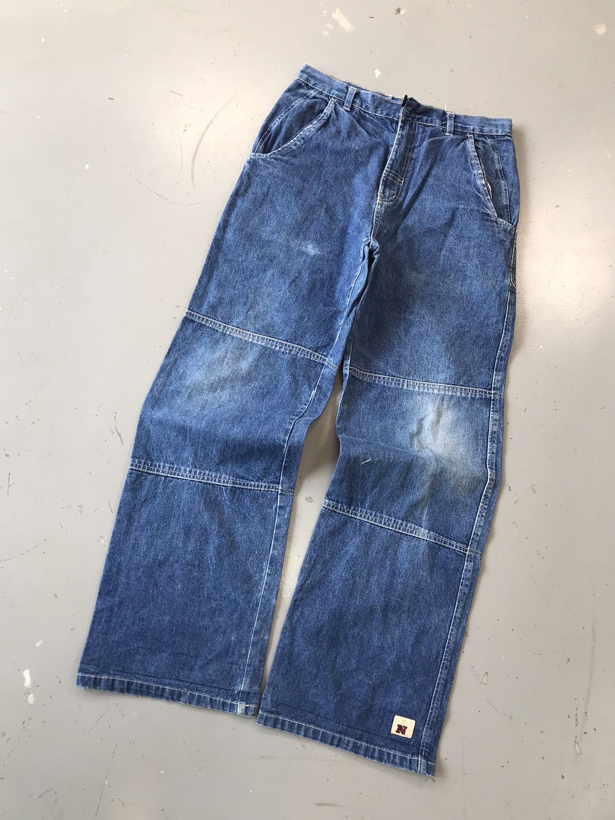 Vintage Vintage tissaia straight fit double knee denim Size US 28 / EU 44 - 3 Thumbnail