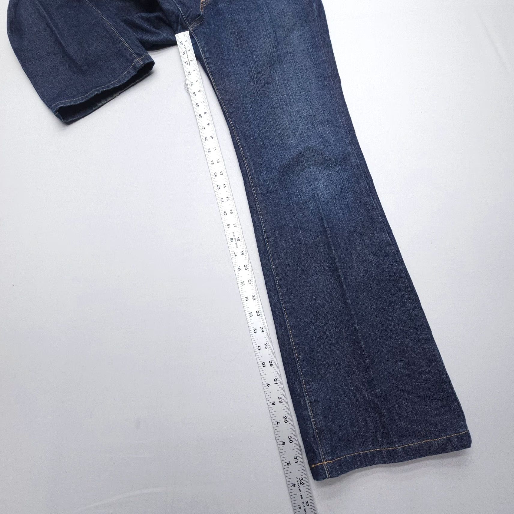 Eddie Bauer VINTAGE Eddie Bauer Jeans Bootcut Womens 4 Regular 32" Inseam Dark Wash Blue Cotton Denim Belt Loops 2000s USA Front Logo Womens Size 27" / US 4 / IT 40 - 6 Thumbnail