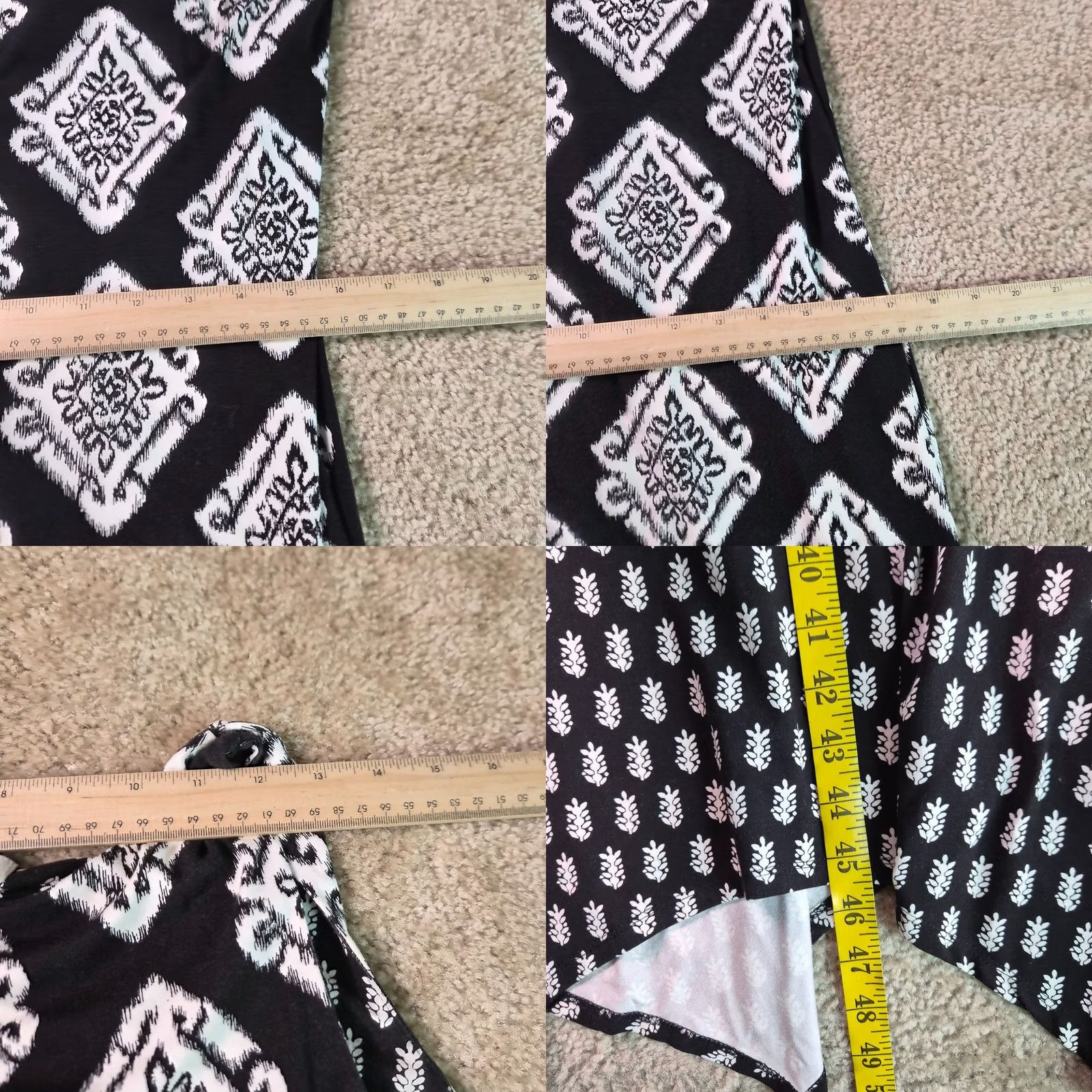 Tommy Bahama VINTAGE Tommy Bahama Maxi Dress Size S Black White Geometric Print Stretch G167 Size S / US 4 / IT 40 - 8 Thumbnail