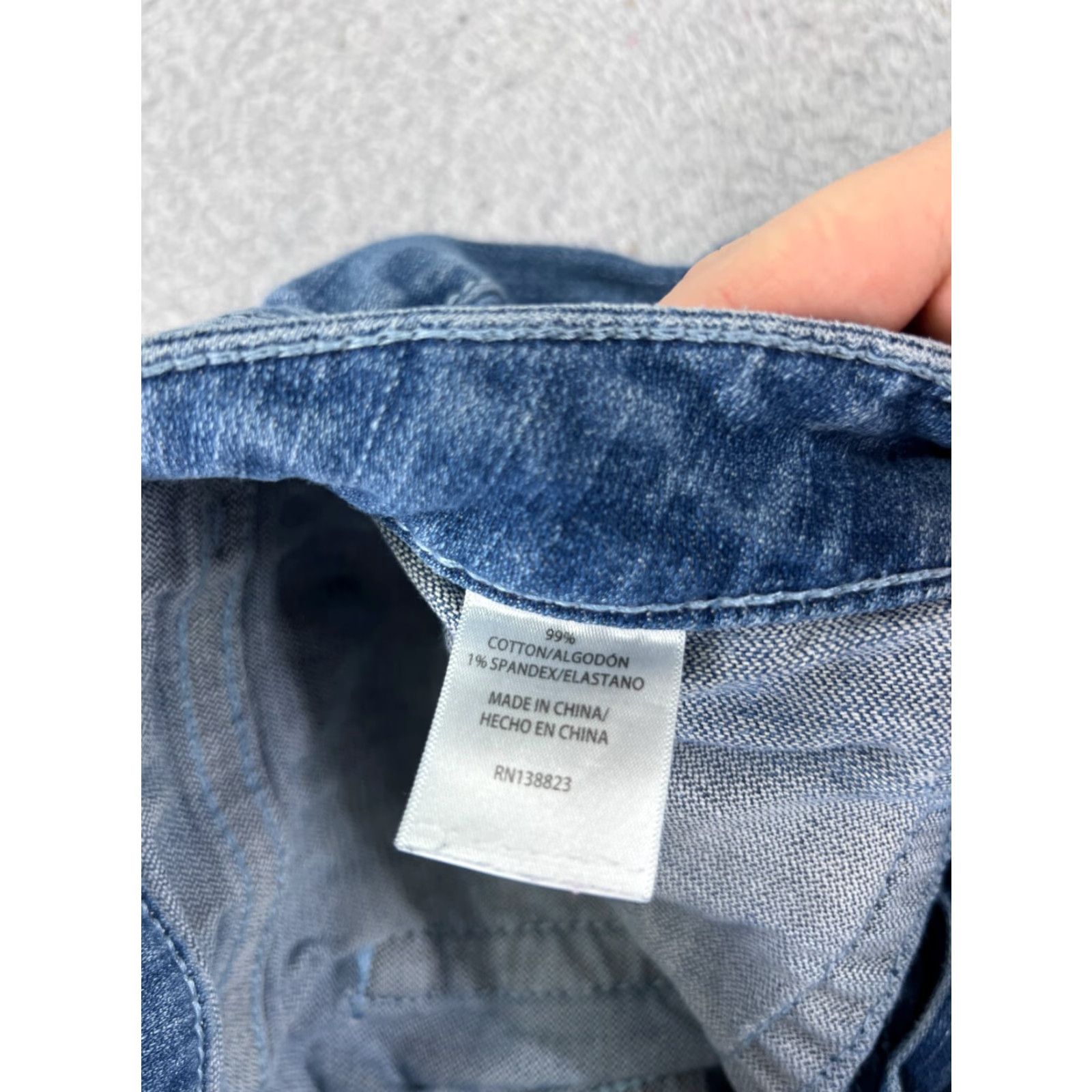 Vintage Shyanne Jeans Womens 29 Blue Denim Wide Leg Flare Mid Rise Cotton 24x29 Size 29" - 7 Thumbnail