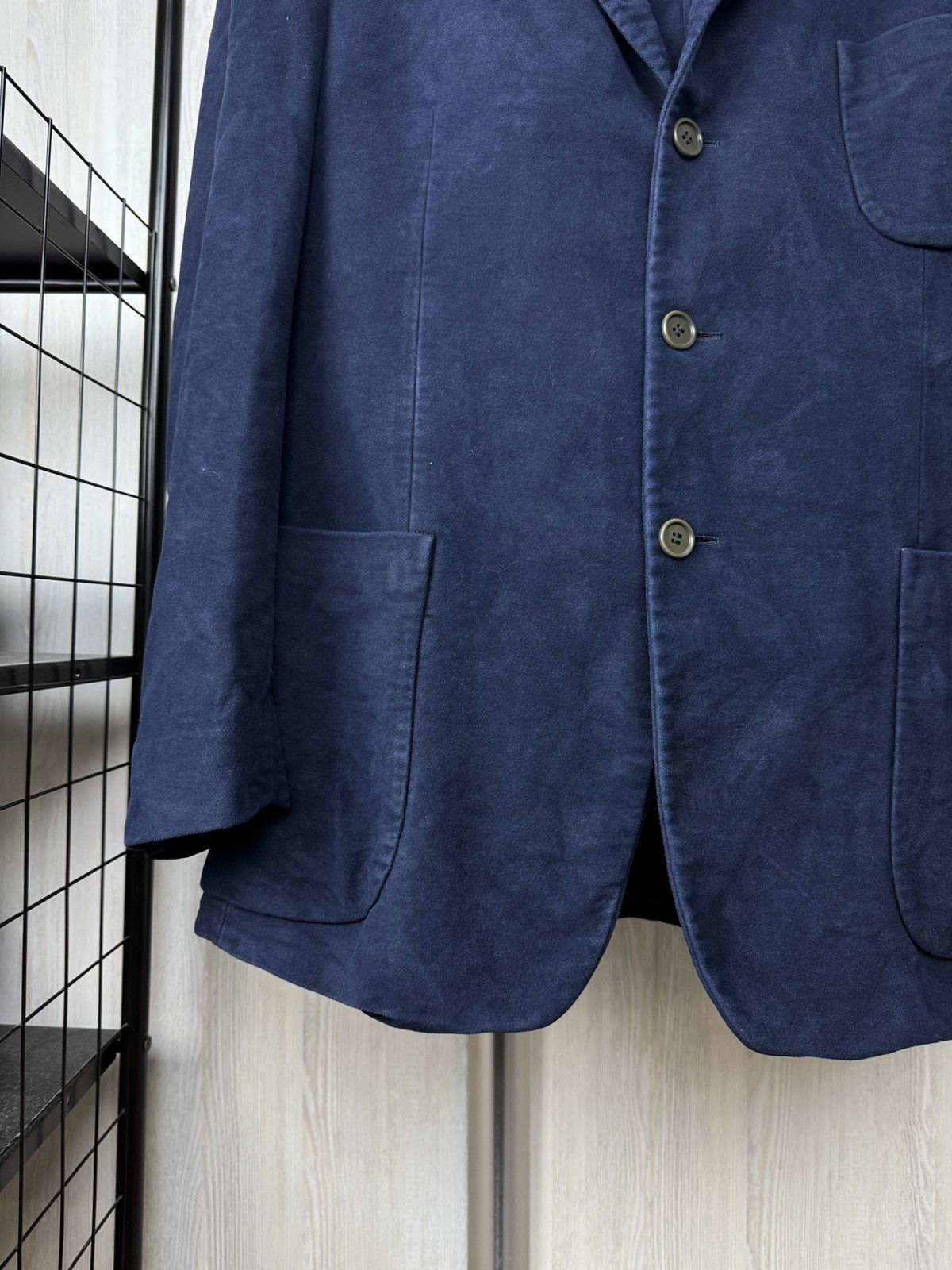 Romeo Gigli Romeo Gigli 3 pieces faded blue velour cotton suit size 50 Size 40R - 6 Thumbnail