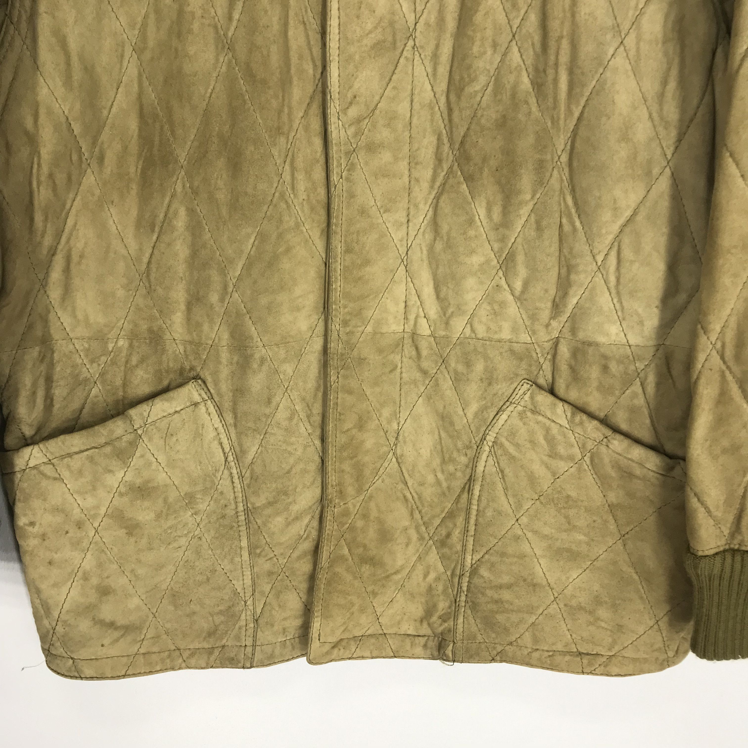 Salvatore Ferragamo × Vintage Vintage Salvatore Ferragamo Italy Quilted Leather Jacket Size US L / EU 52-54 / 3 - 7 Thumbnail