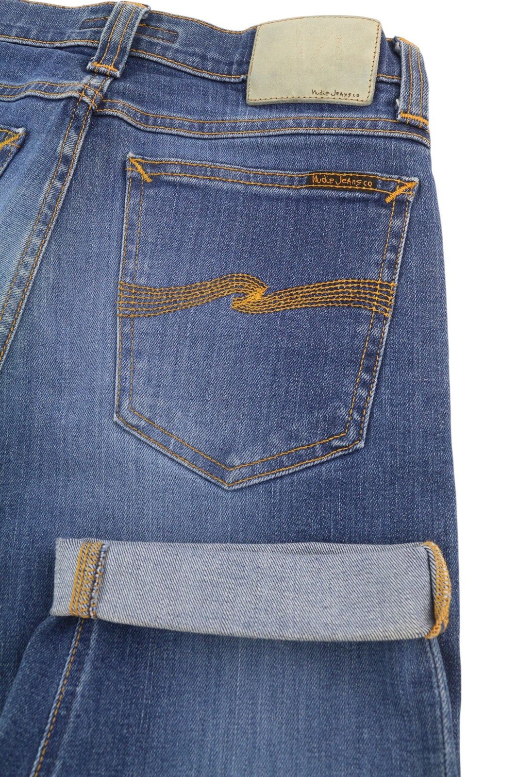 Nudie Jeans TUBE KELLY W28 Blue Denim Organic Shorts 83836 Size US 28 / EU 44 - 5 Thumbnail