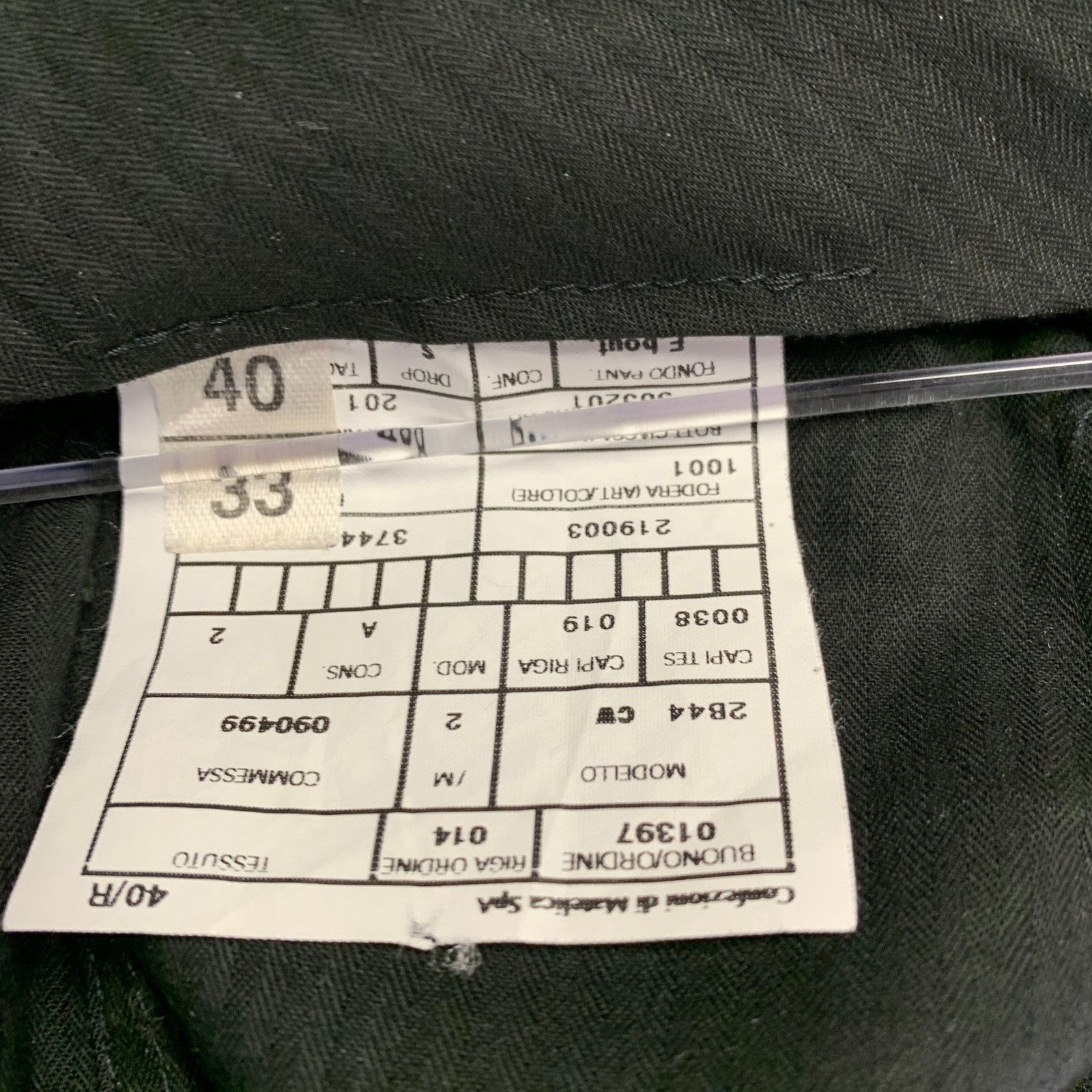 Armani Collezioni ARMANI COLLEZIONI Size 33 Black Flat Front Dress Pants Size US 33 - 4 Thumbnail