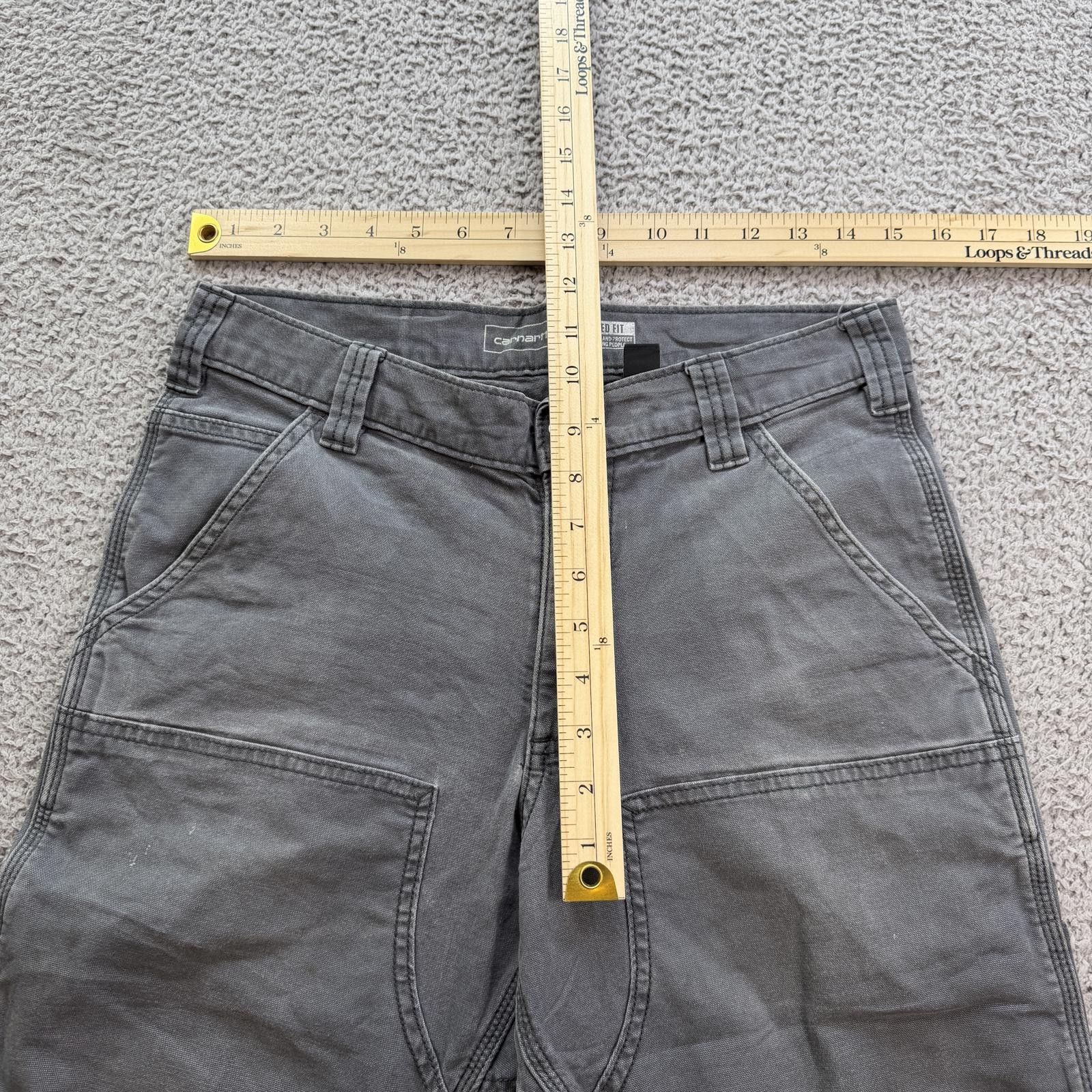 Carhartt Carhartt Double Front Work Pants 30x30 Gray Rugged Flex Size US 30 / EU 46 - 3 Thumbnail