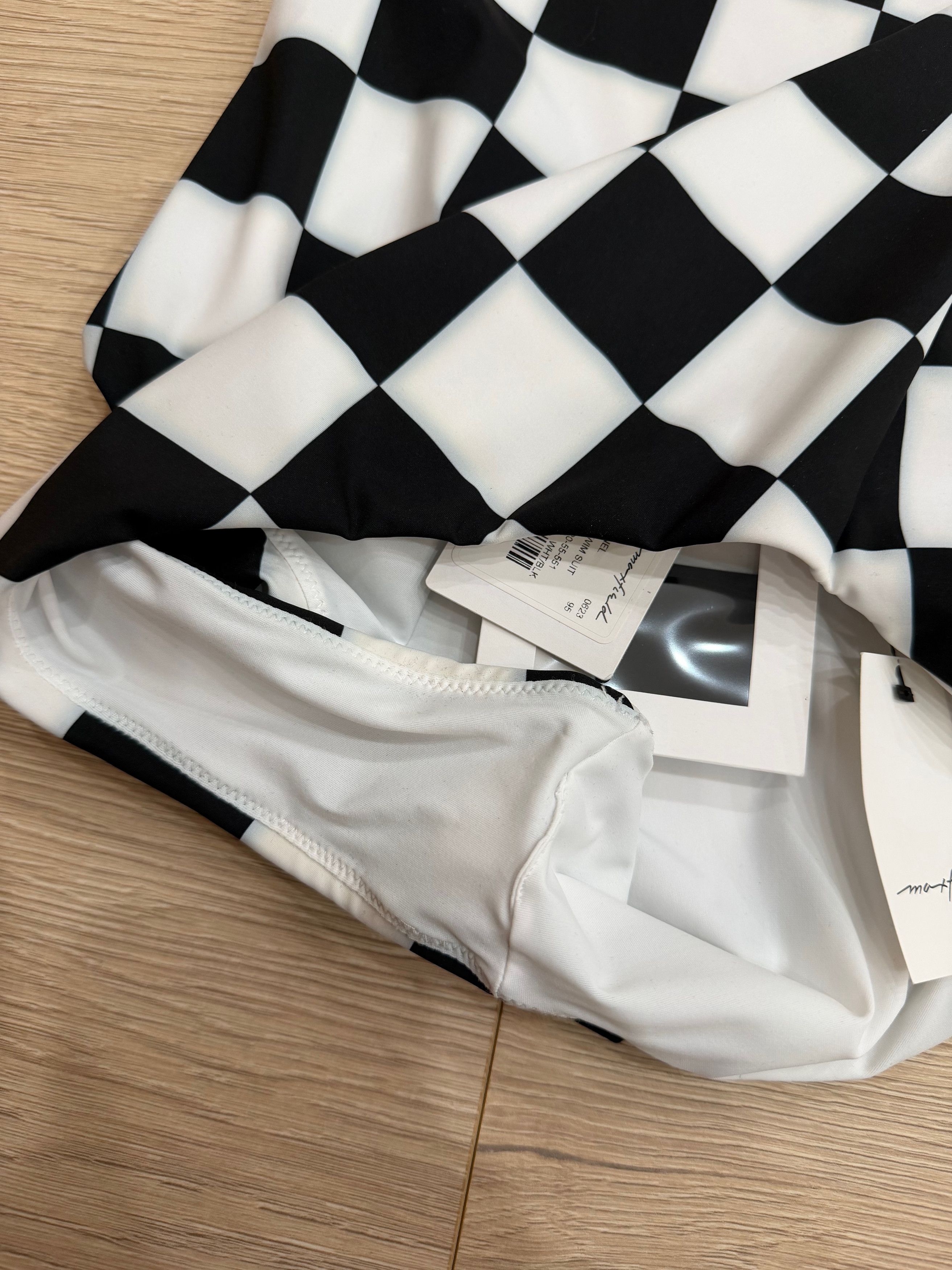 Chanel 23C White Checker CC Logo One Piece Swimsuit Bathingsuit 36 Size XS / US 0-2 / IT 36-38 - 17 Thumbnail