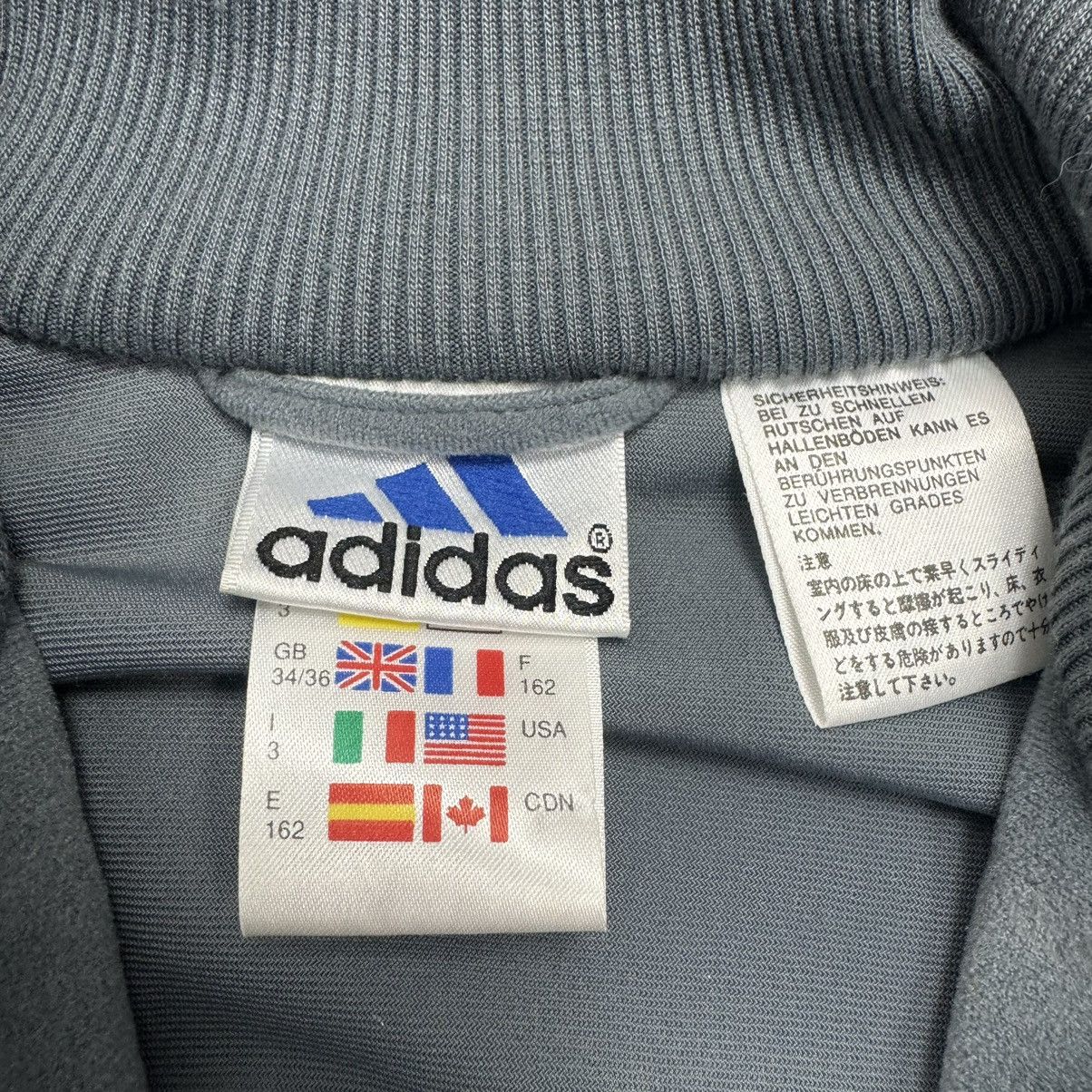 Adidas Vintage Y2K Adidas Rare Velour Grey Zip Up Track Jacket Size US S / EU 44-46 / 1 - 15 Thumbnail
