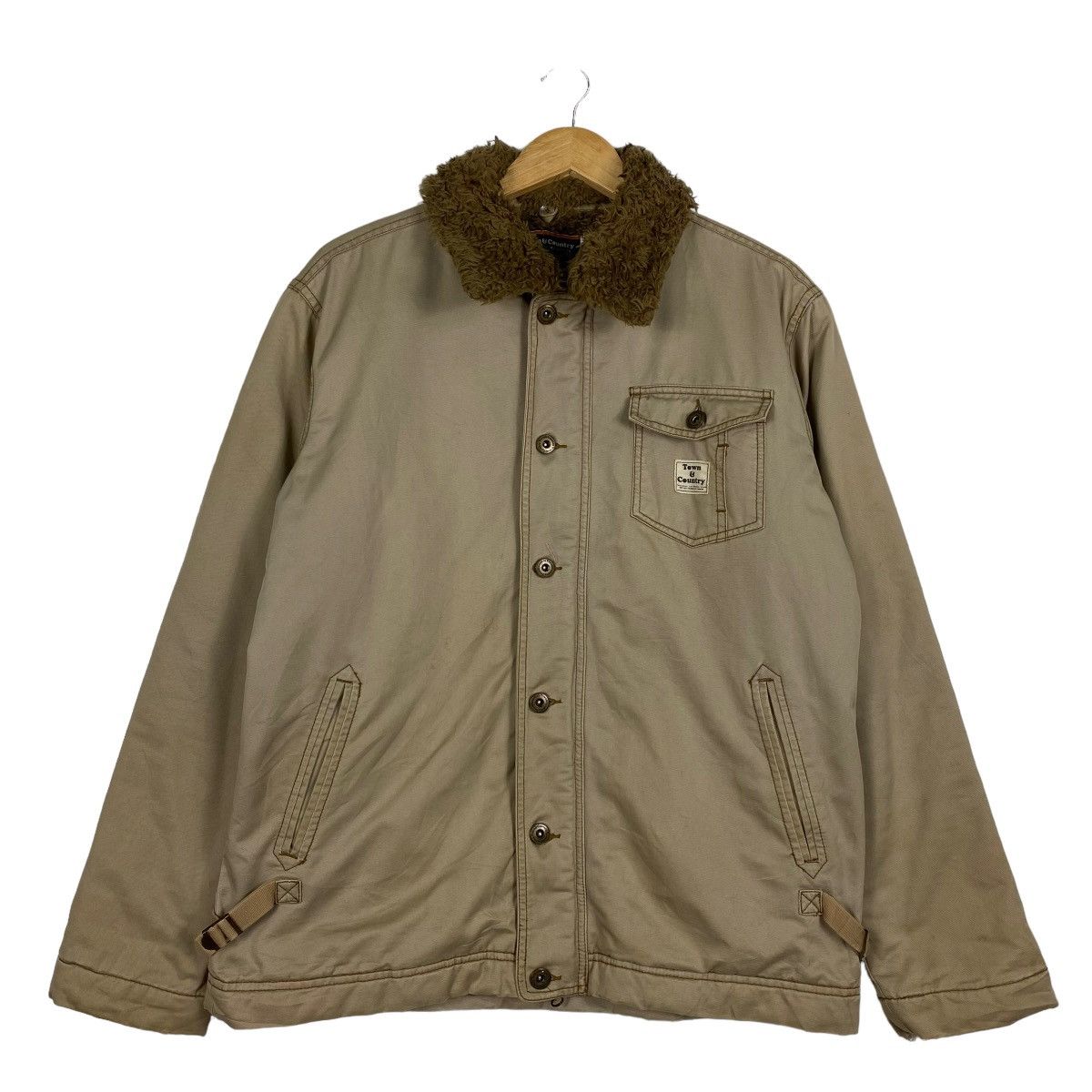 Billabong × Japanese Brand Town n Country Sherpa Collar Jacket Size M Size US M / EU 48-50 / 2 - 1 Thumbnail