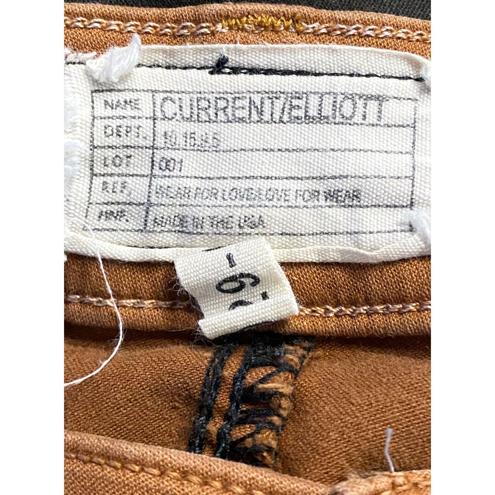 Vintage Current/Elliott Womens The Rider Leggings Dark Wash Skinny Pants Brown size 0 Size 25" / US 0 / IT 36 - 4 Thumbnail