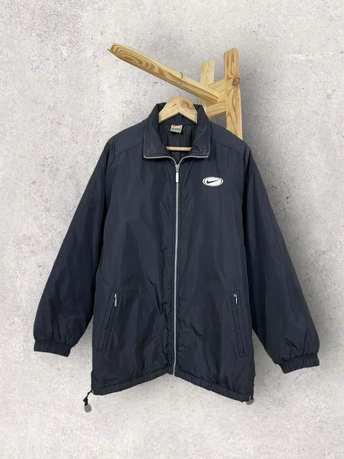 Nike Vintage 90s Nike Oversized Jacket Big Swoosh Streetwear Size US L / EU 52-54 / 3 - 2 Thumbnail