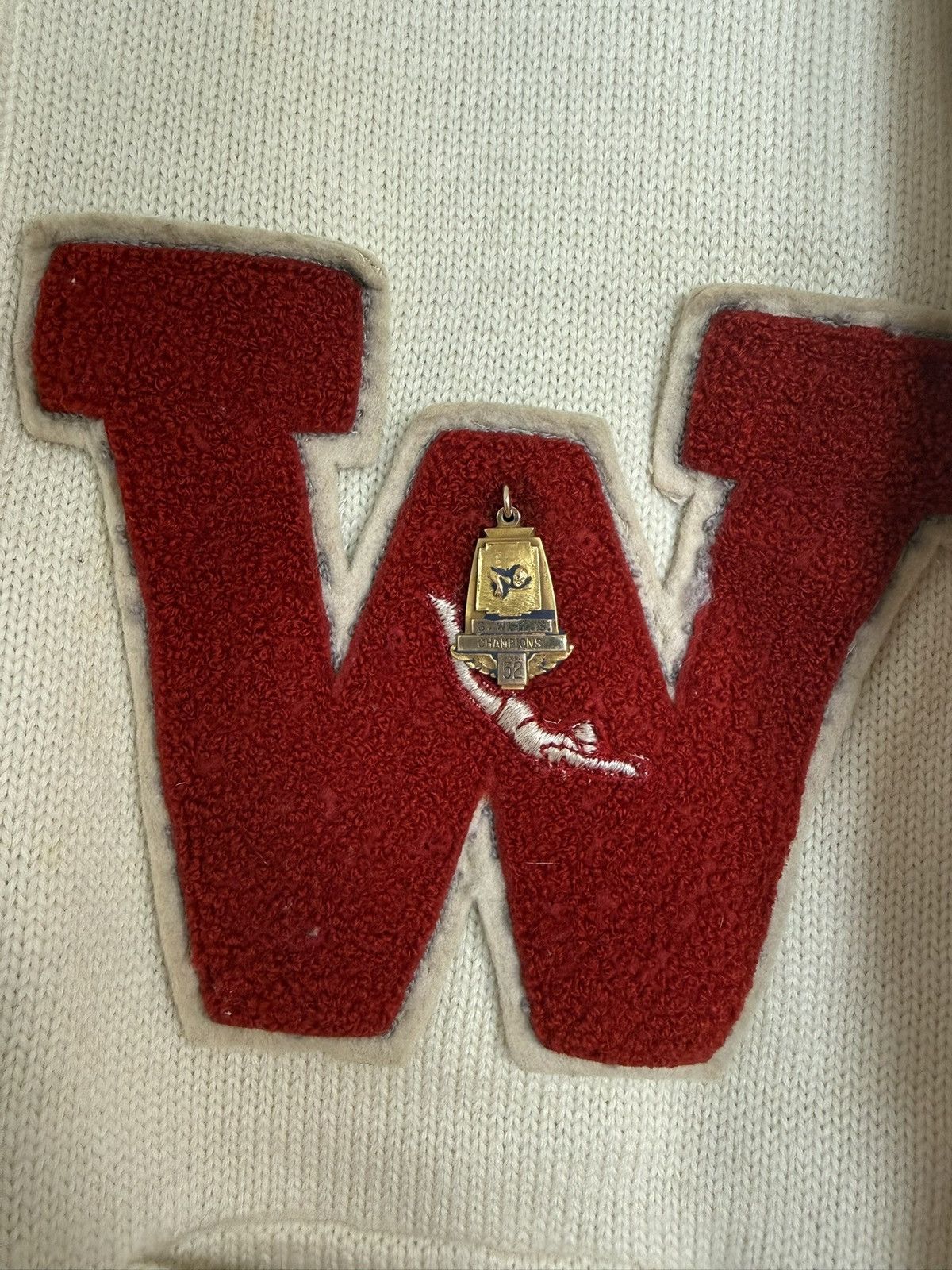 Vintage Vintage varsity-style knit cardigan Size US S / EU 44-46 / 1 - 6 Thumbnail