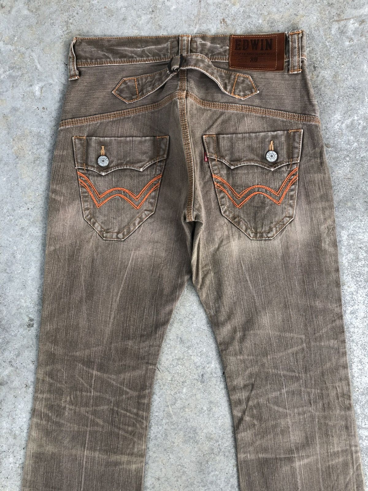 If Six Was Nine Japanese Edwin Exclusive Flared Jeans Bootcut Distressed Size US 31 - 8 Thumbnail