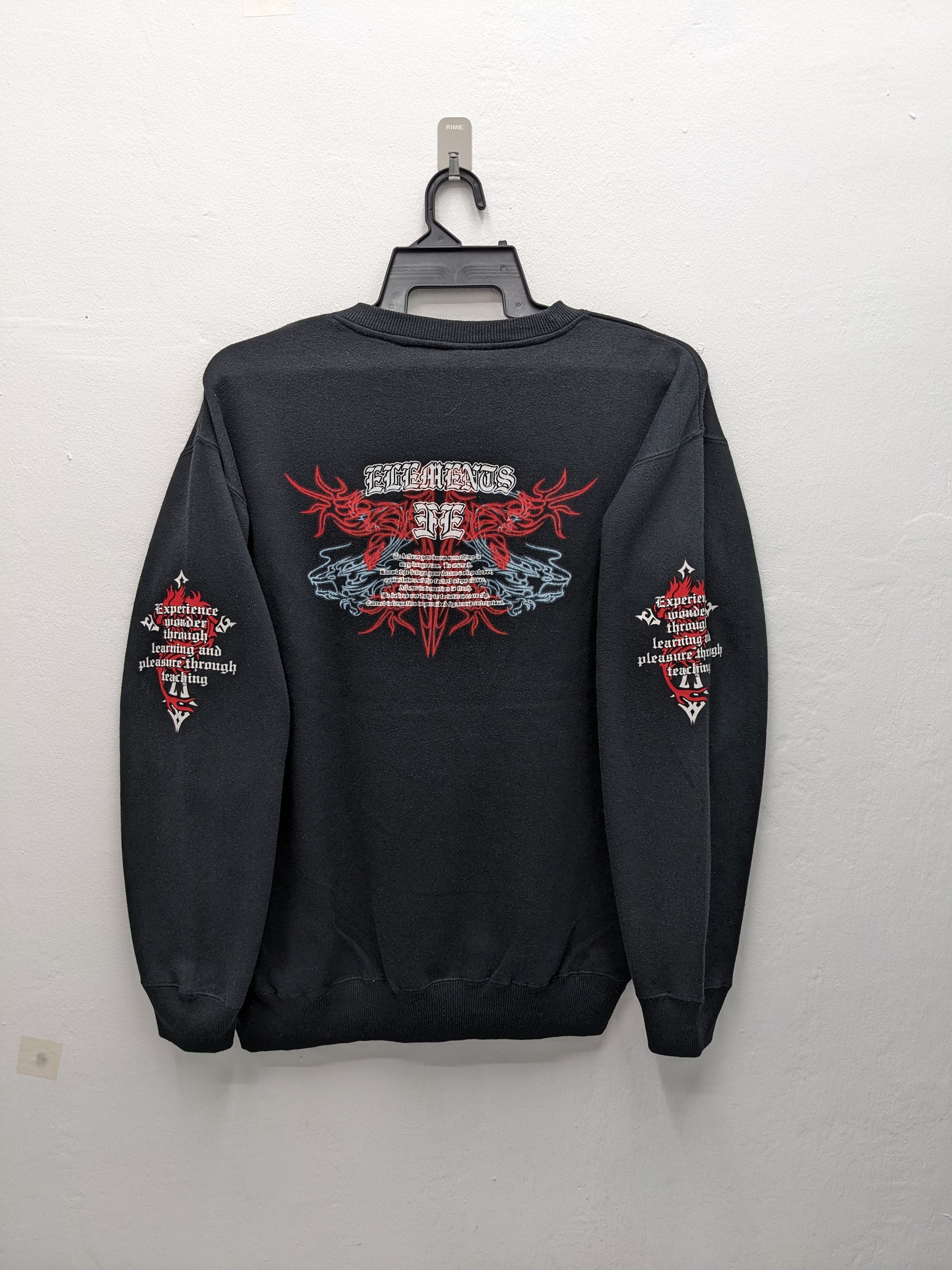 Japanese Brand Vintage SWOOPLEX Gothic ELLMENTS II Tattoo Tribal Graphic Size US L / EU 52-54 / 3 - 2 Thumbnail