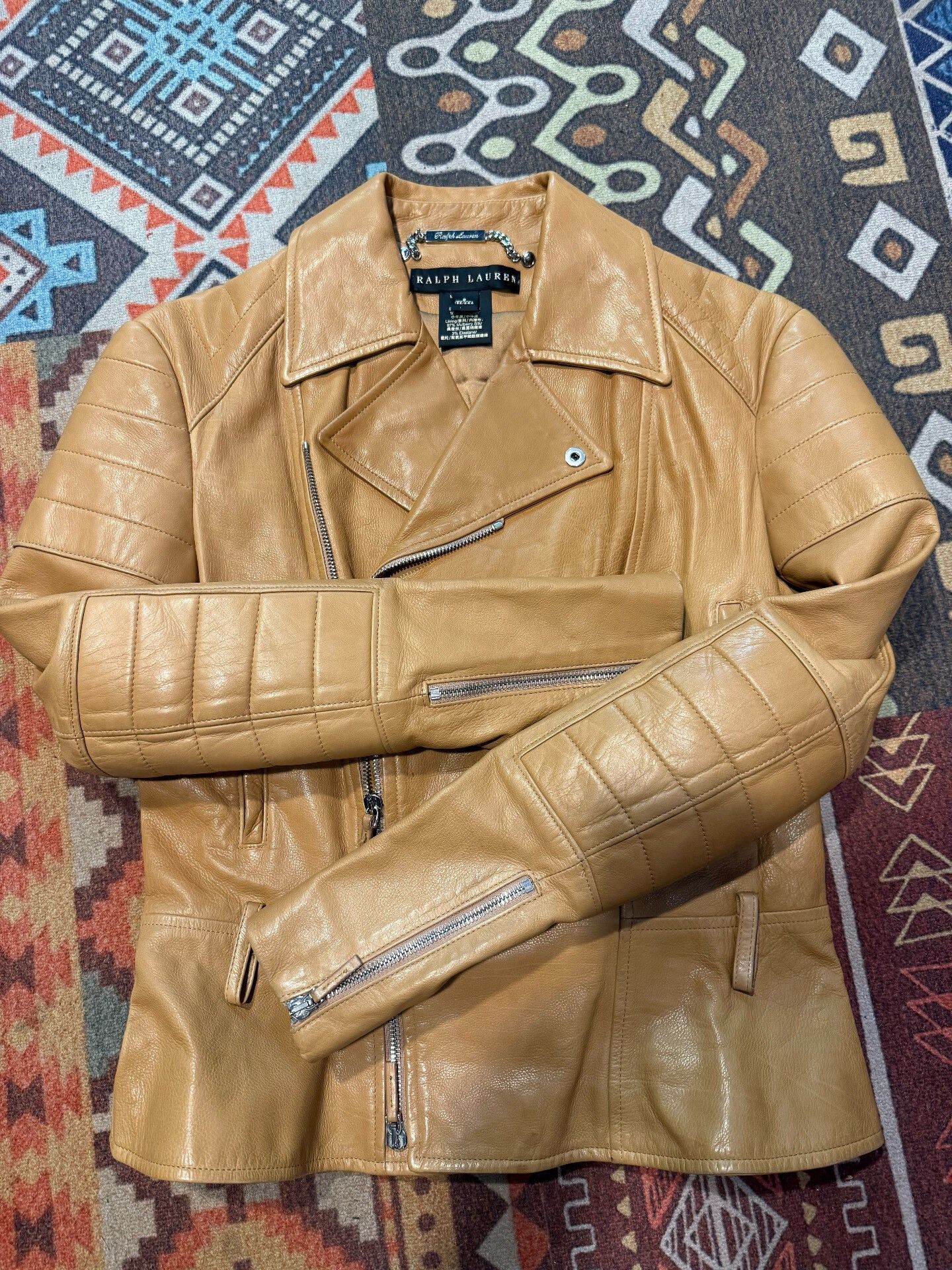 Ralph Lauren Purple Label Ralph Lauren Women's Leather Jacket Size M / US 6-8 / IT 42-44 - 1 Thumbnail