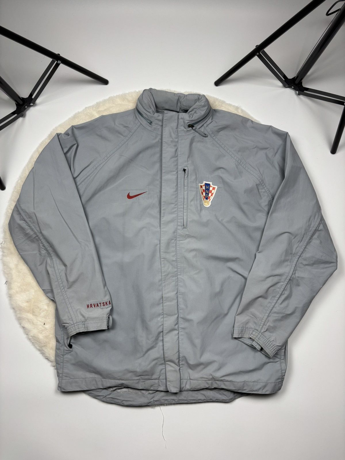 Nike 2004 Nike Croatia Soccer Jacket Hrvatska - Player Issued Size US XXL / EU 58 / 5 - 1 Thumbnail
